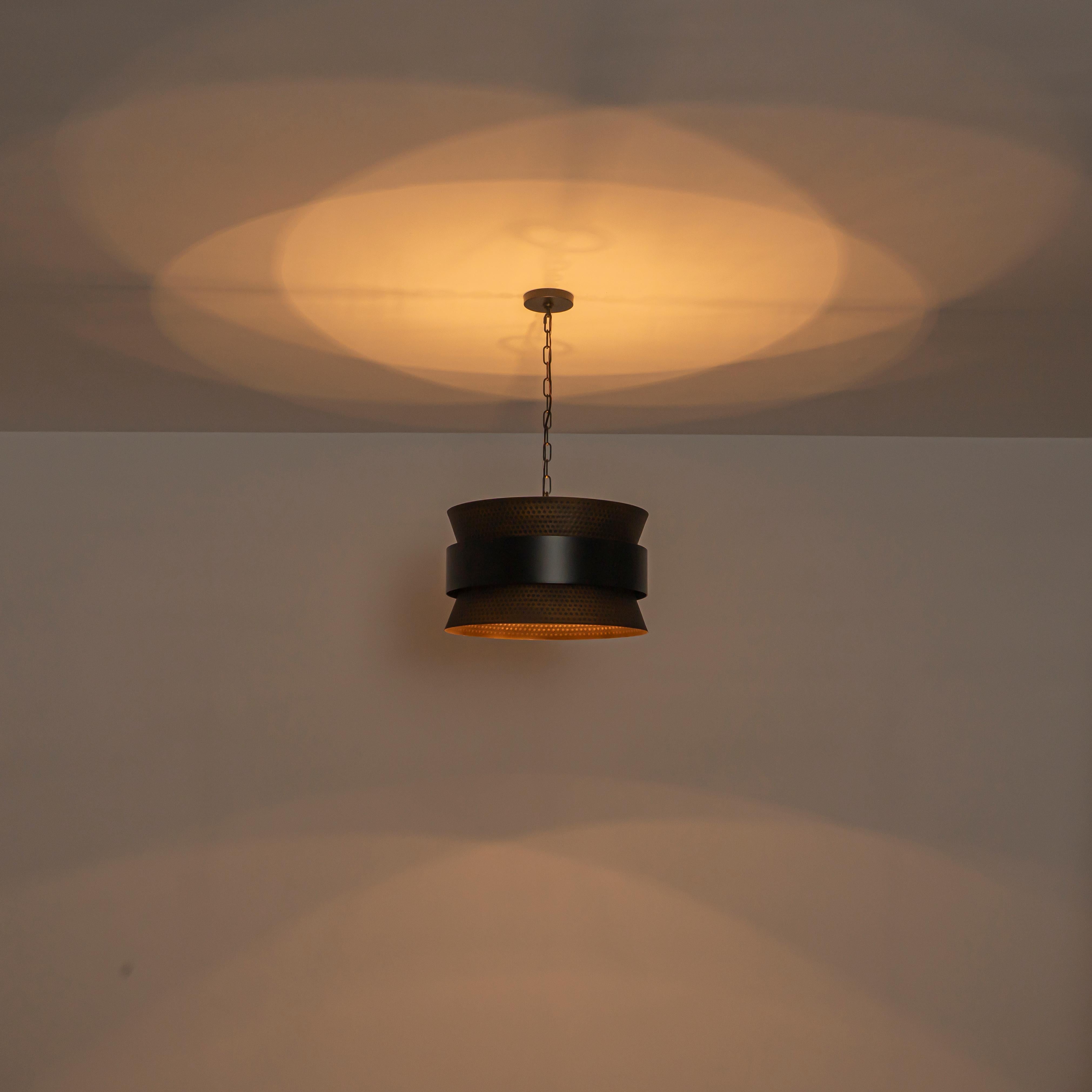 Glowlings 4-Light Industrial 20"Wide Hammered Drum Pendant Light Oil Rubbed Bronze Chandelier with Mesh Shade