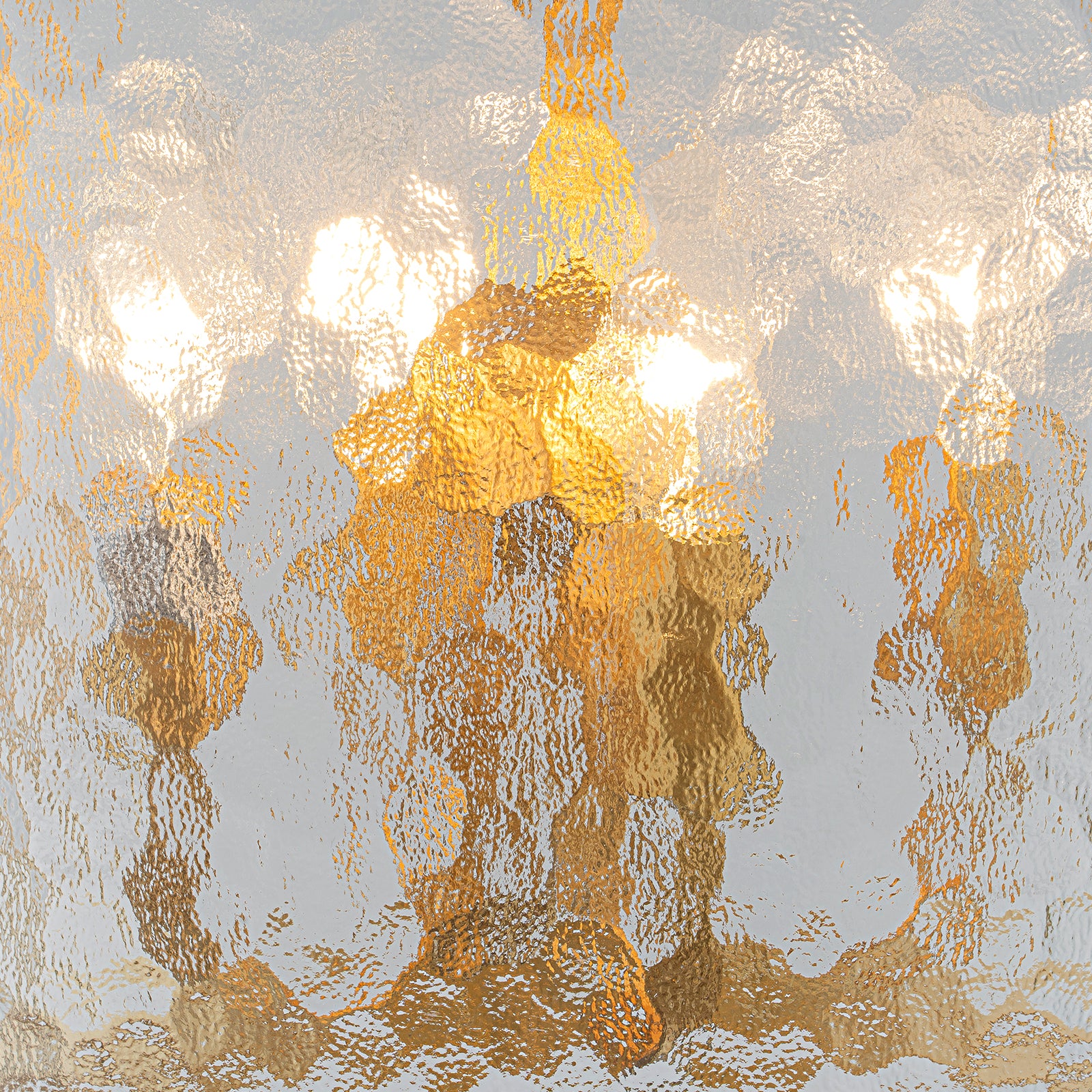 Glowlings 4-flammiger moderner 16" breiter geriffelter Glas-Zylinder-Laternen-Kronleuchter