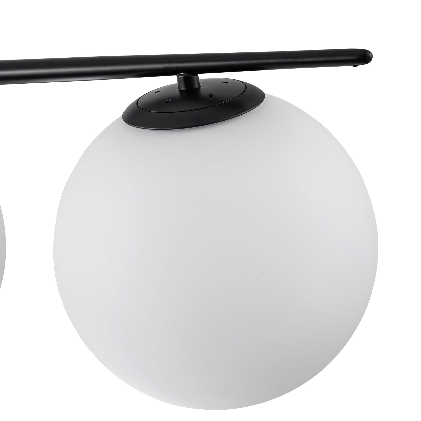 Glowlings 4-flammige, moderne, 114,3 cm breite, lineare Pendelleuchte aus Opalglas