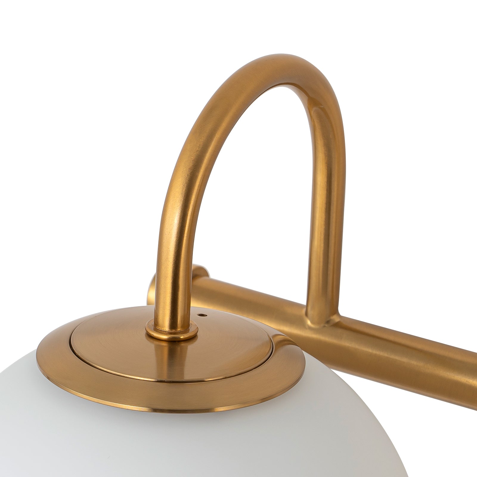 Glowlings 3/4-Licht Vintage Antik Kupfer Opalglas Badezimmer Eitelkeit Licht über Spiegel