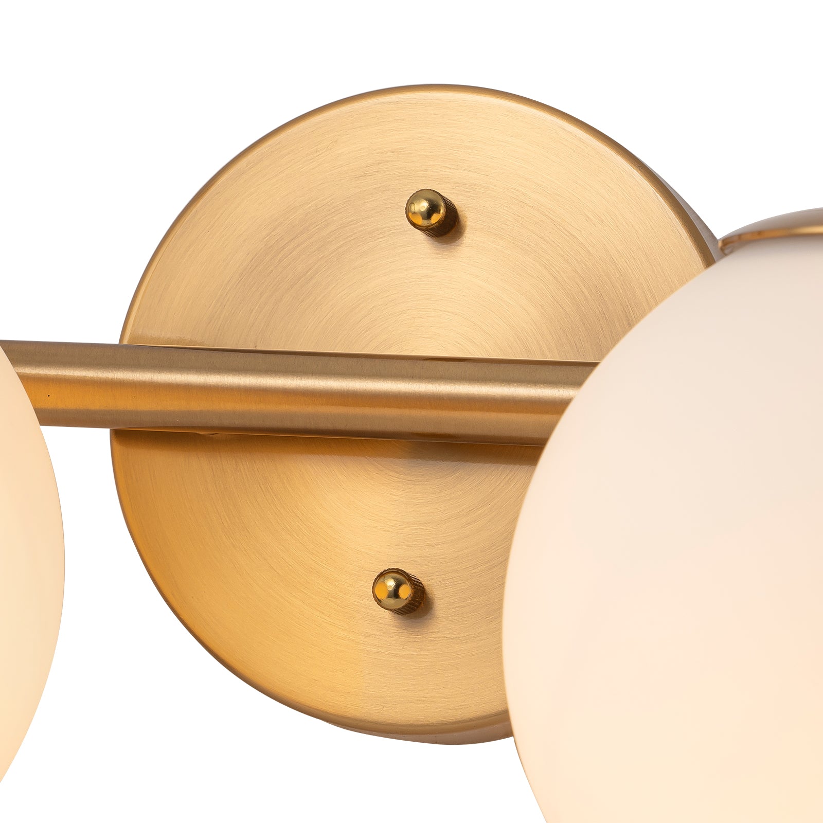 Glowlings 3/4-Licht Vintage Antik Kupfer Opalglas Badezimmer Eitelkeit Licht über Spiegel