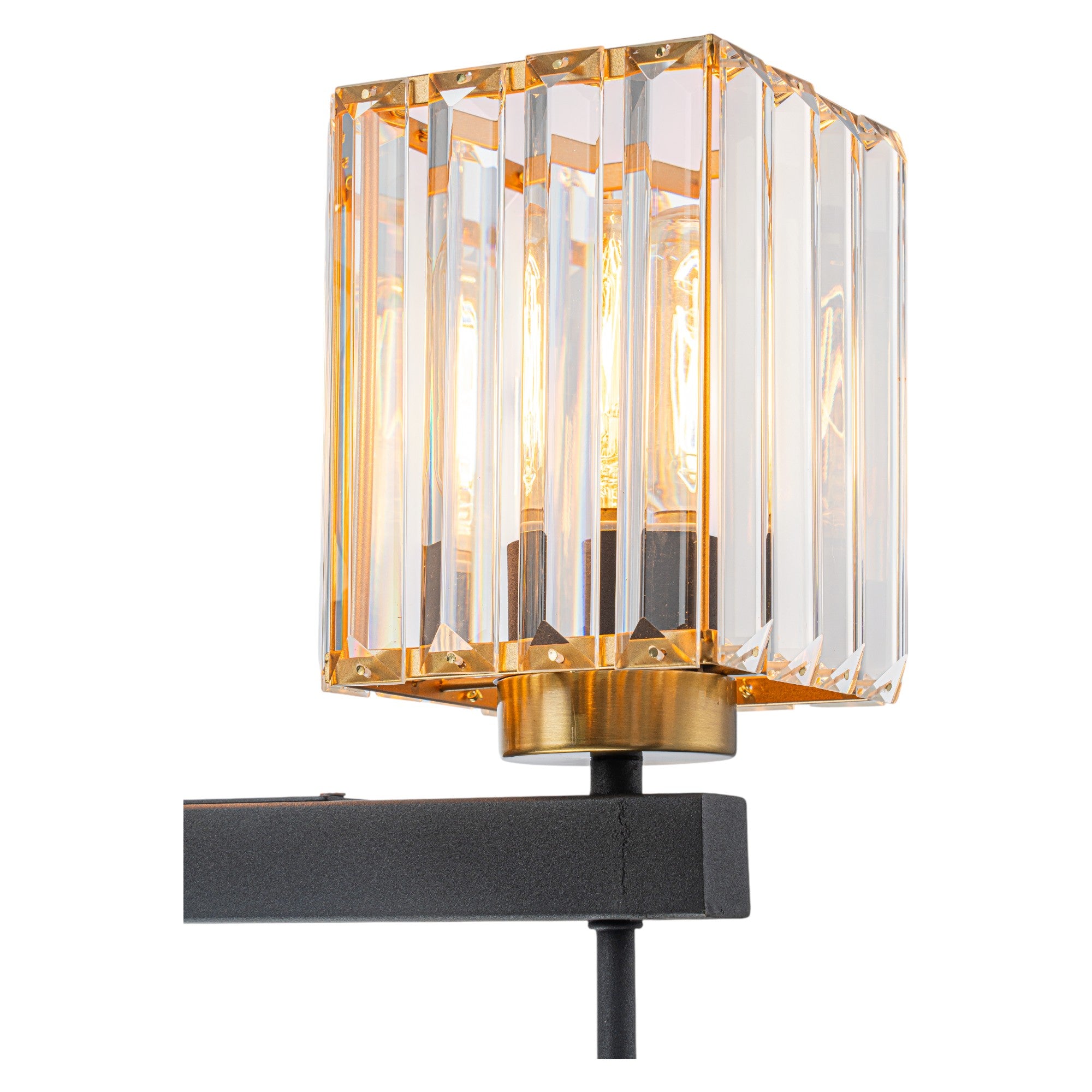 Glowlings 5-flammige, moderne, 99,1 cm breite, große, lineare Kristall-Pendelleuchte, Inselleuchte