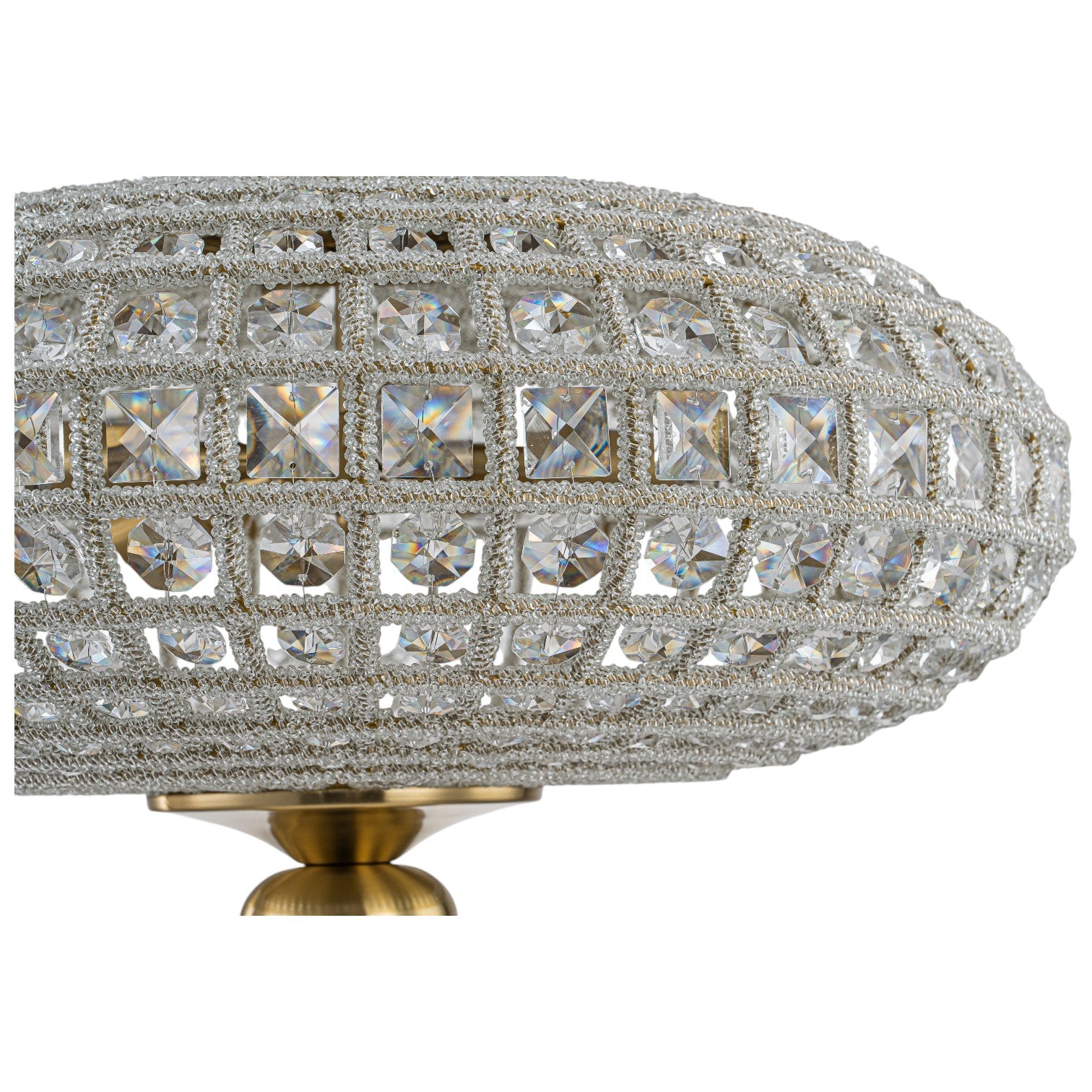 Glowlings 5-Light Vintage 20"Wide Large Brass/Black Globe Handmade Crystal Chandelier