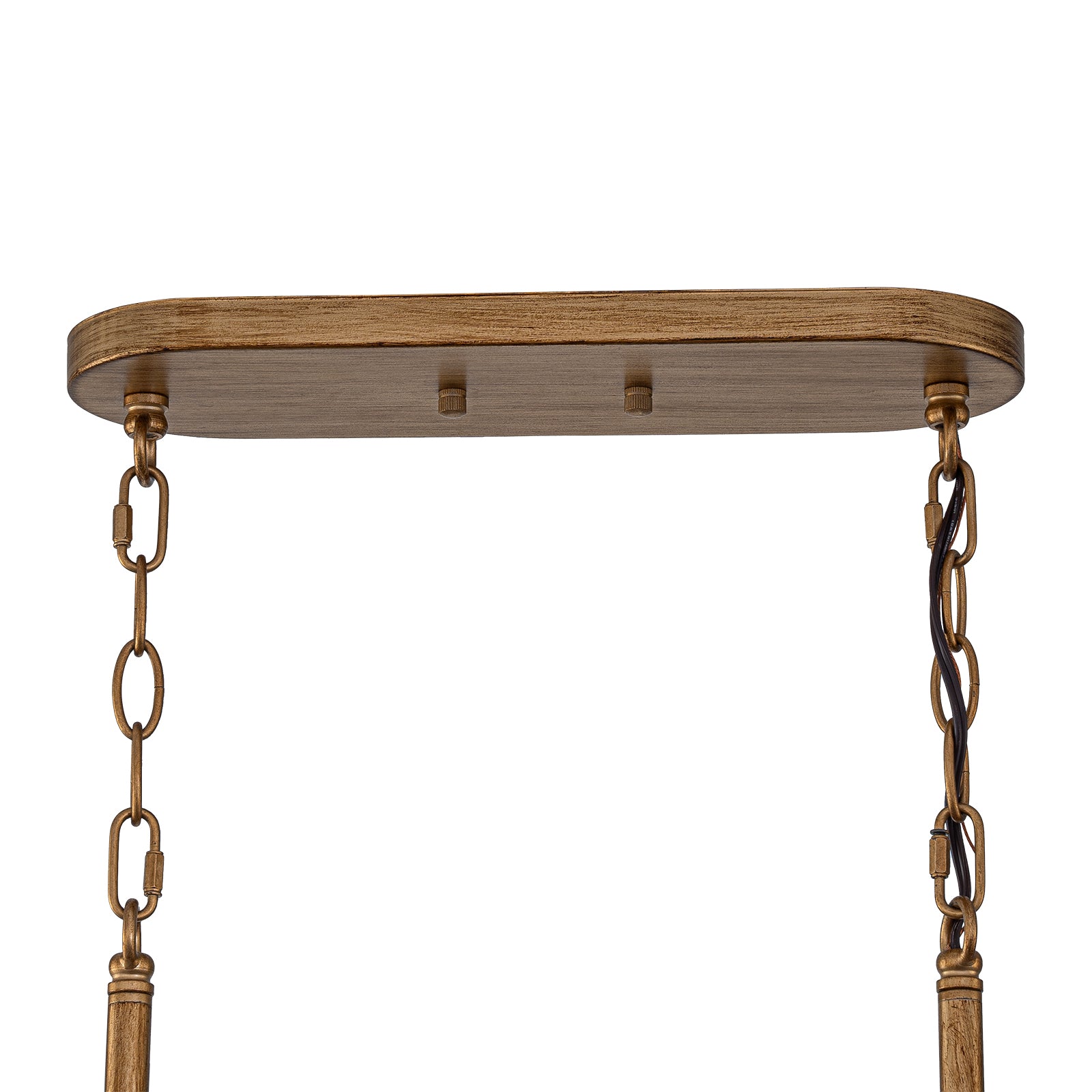 Glowlings 5-Light Industrial 39"Wide Large Rustic Bronze Metal Linear Chandelier