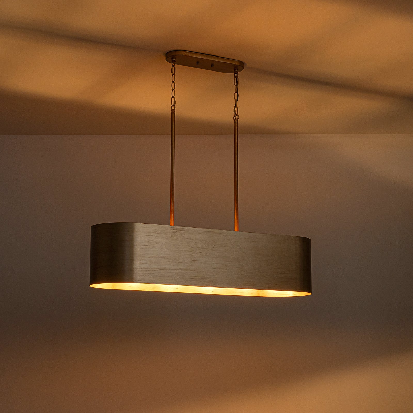 Glowlings 5-Light Industrial 39"Wide Large Rustic Bronze Metal Linear Chandelier