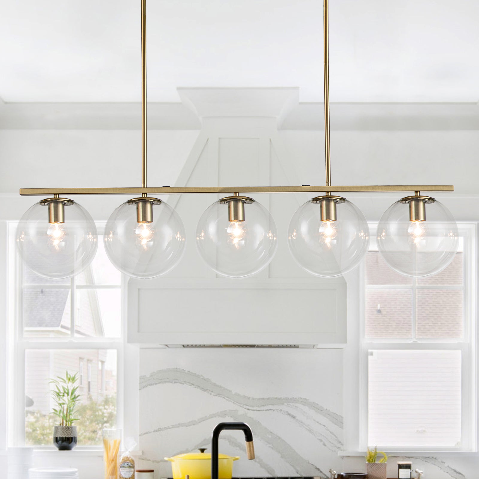 Modern clear 2025 glass pendant light