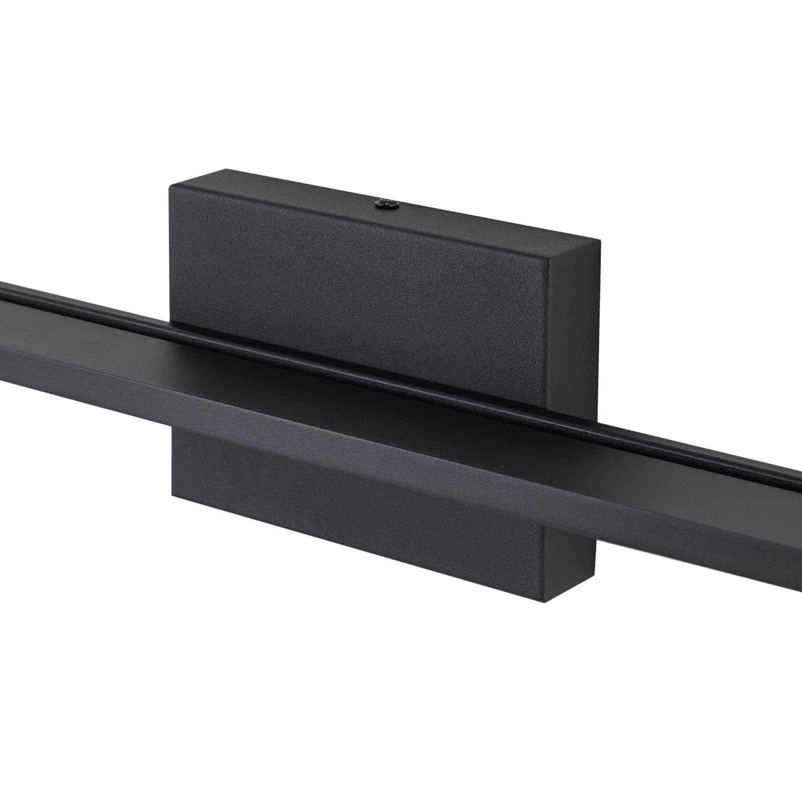 Glowings 1-Light 24"Wide 6000K 180° Rotate LED Black Bathroom Vanity Light