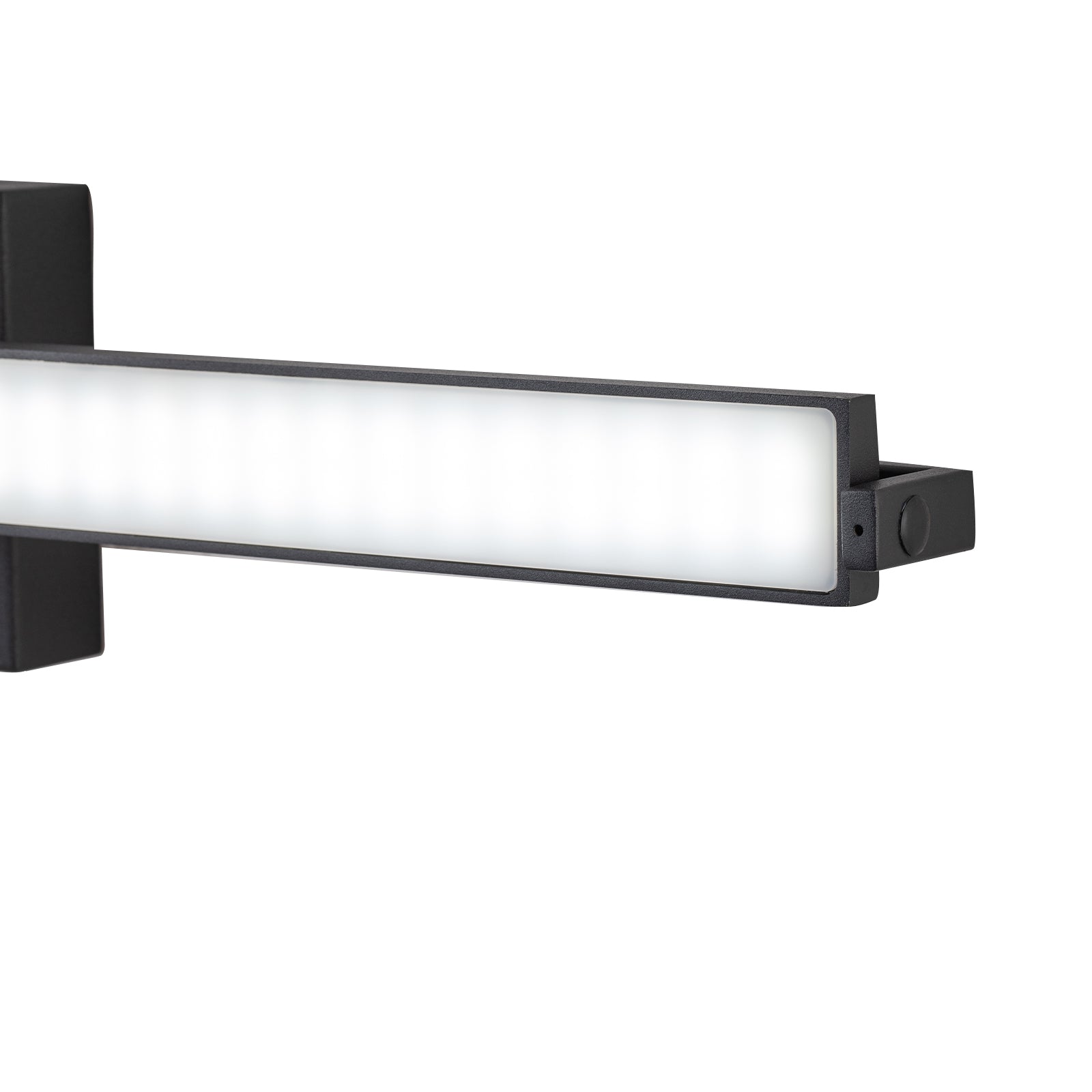 Glowings 1-Light 24"Wide 6000K 180° Rotate LED Black Bathroom Vanity Light