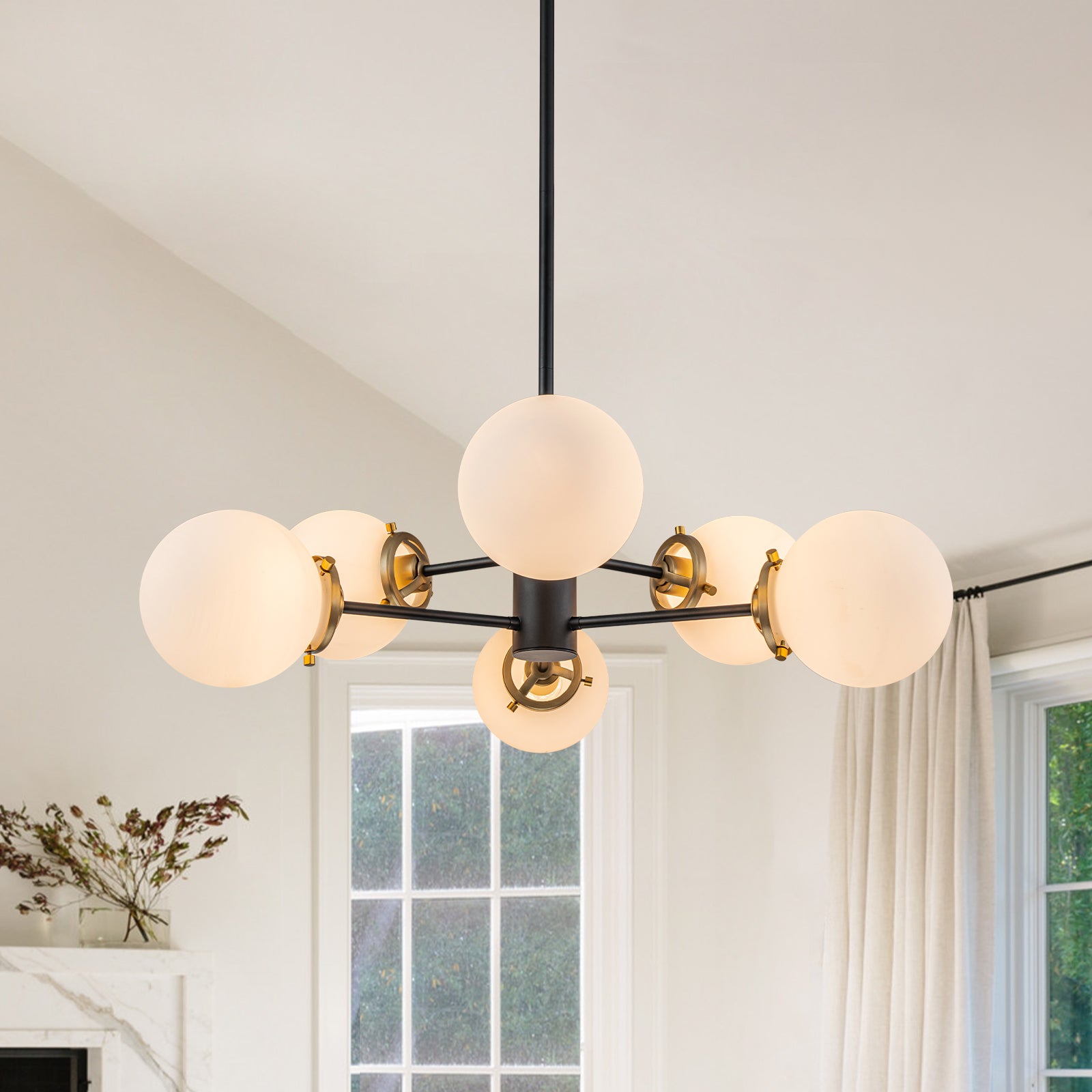 Semi flush sputnik sale light