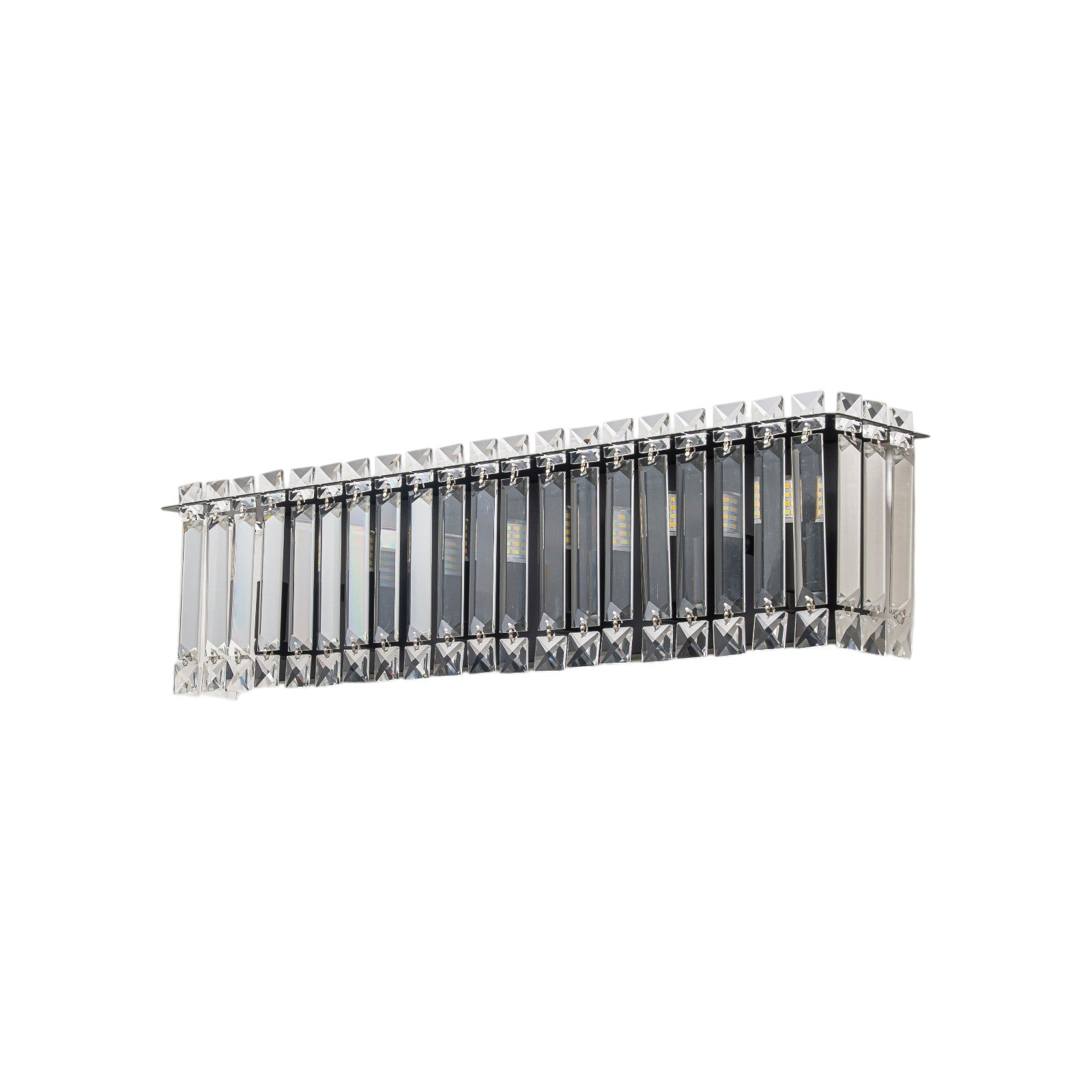 Glowlings 6-Light Modern 23"Wide Dimmable Linear Crystal Bathroom Vanity Light Over Mirror