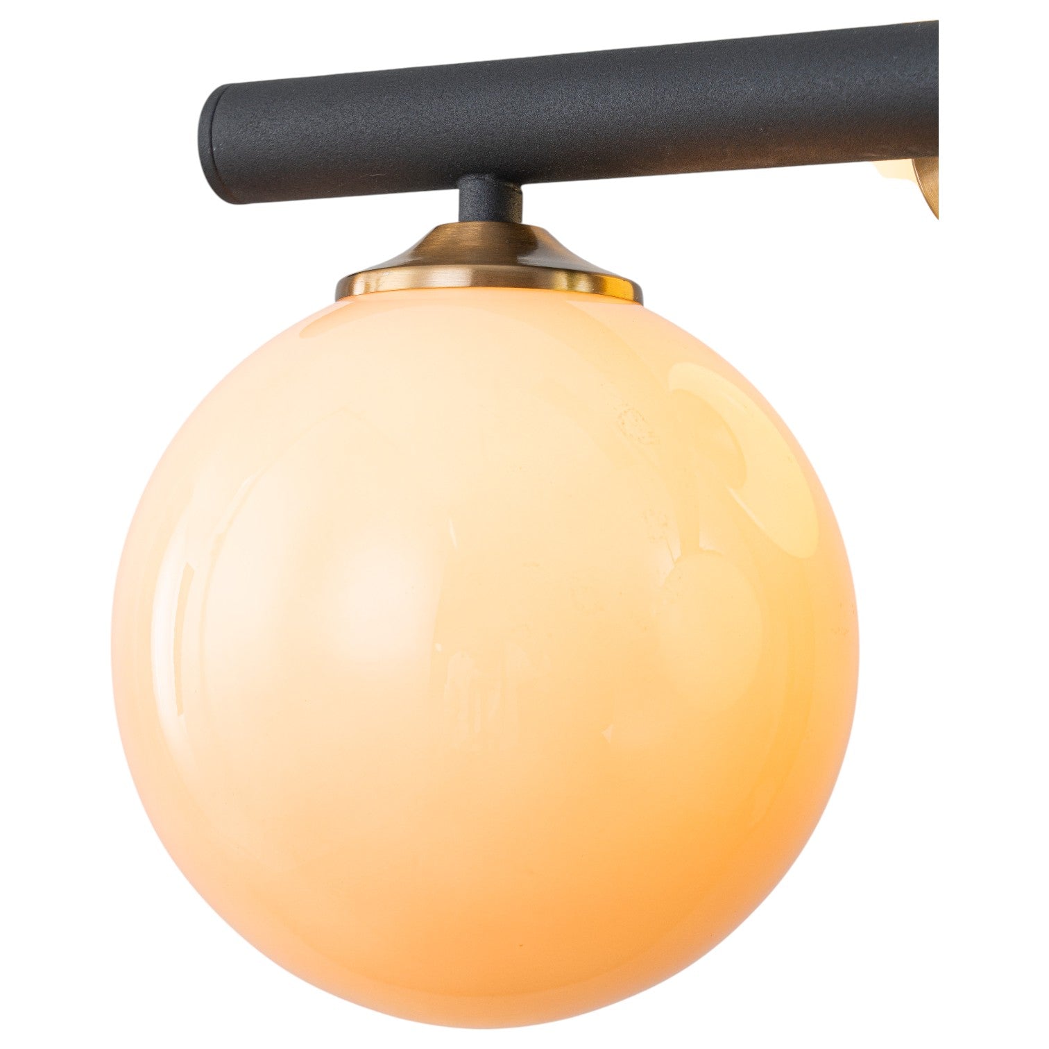 Glowlings 7-Light 39"Wide Linear Colorful Opal Globe Glass Pendant Light Island Light