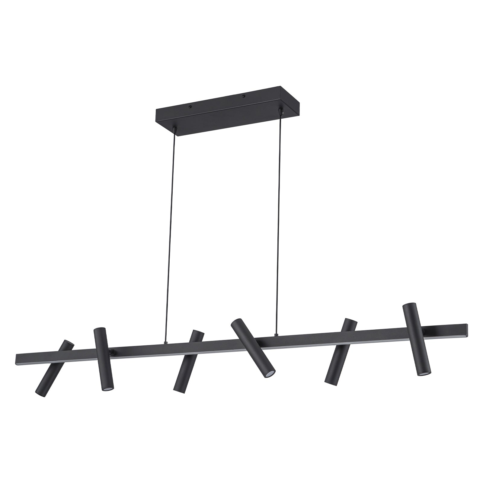 Glowlings 7-flammig, modern, 119,4 cm breit, LED-Strahler, lineare Pendelleuchte, Inselleuchte
