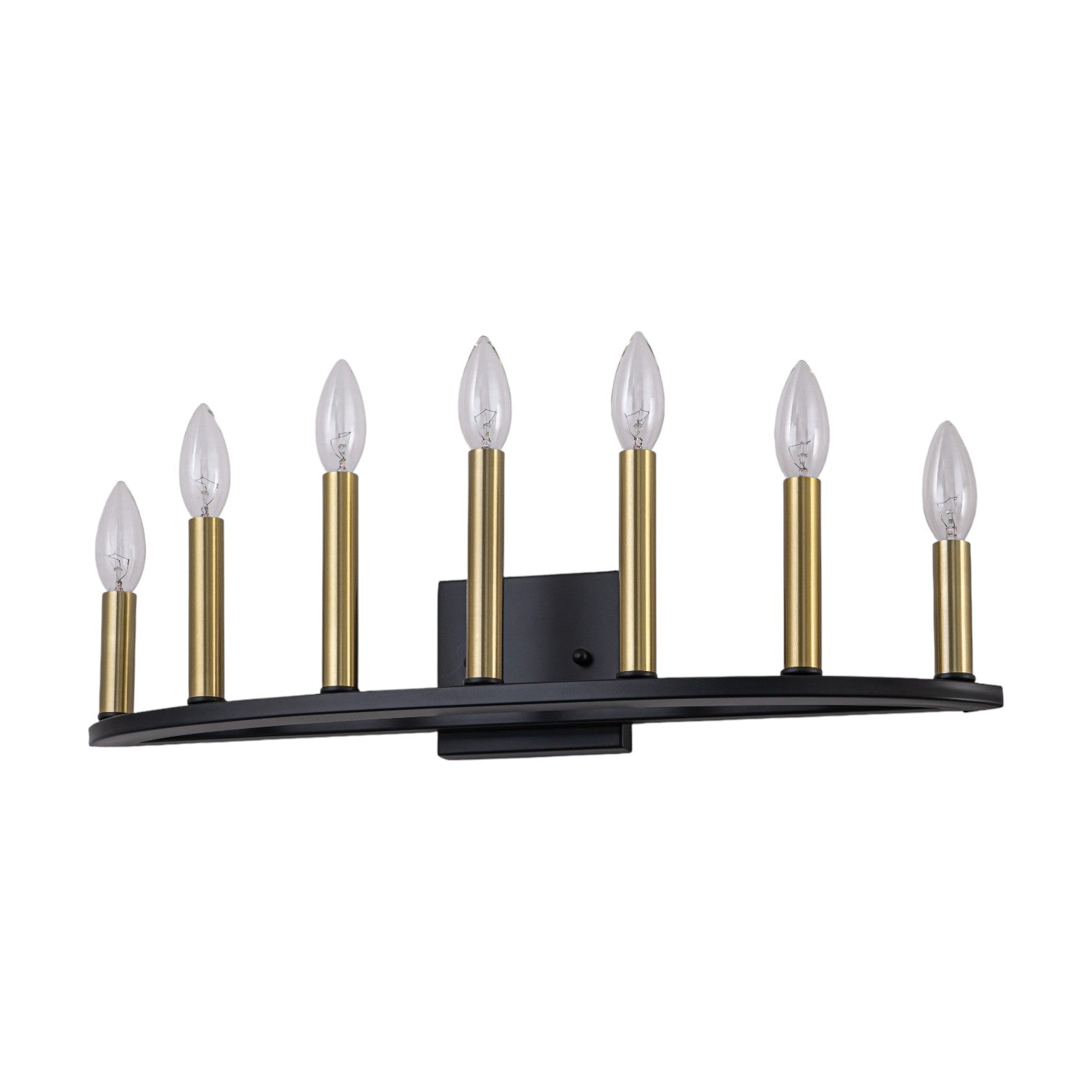Glowlings 7-Light Traditional 23"Wide Aged Brass Candelabra Wall Sconce Bathroom Vanity Light