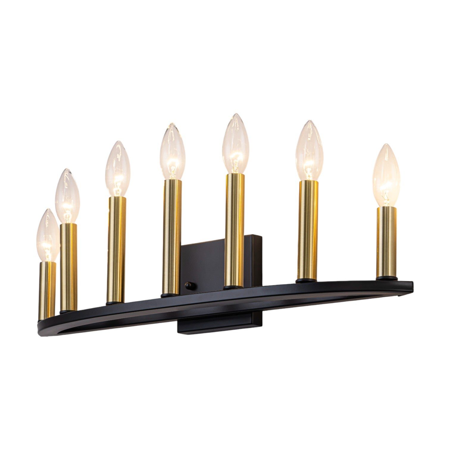 Glowlings 7-Light Traditional 23"Wide Aged Brass Candelabra Wall Sconce Bathroom Vanity Light