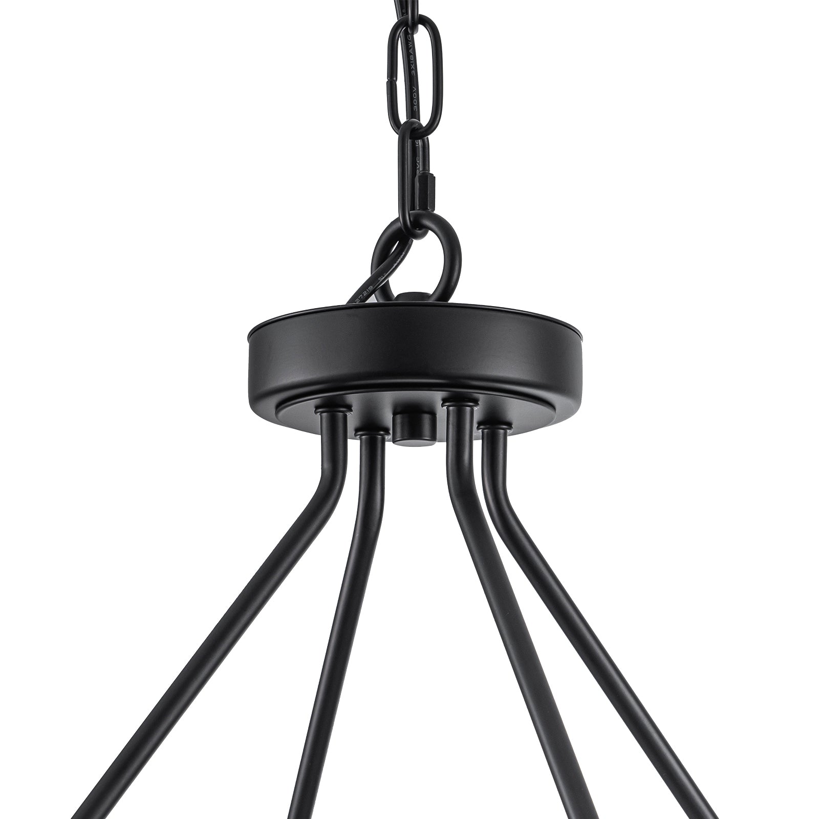 Glowlings 8-flammiger moderner, 28" breiter, großer, runder Trommel-Kronleuchter aus klarem Glas