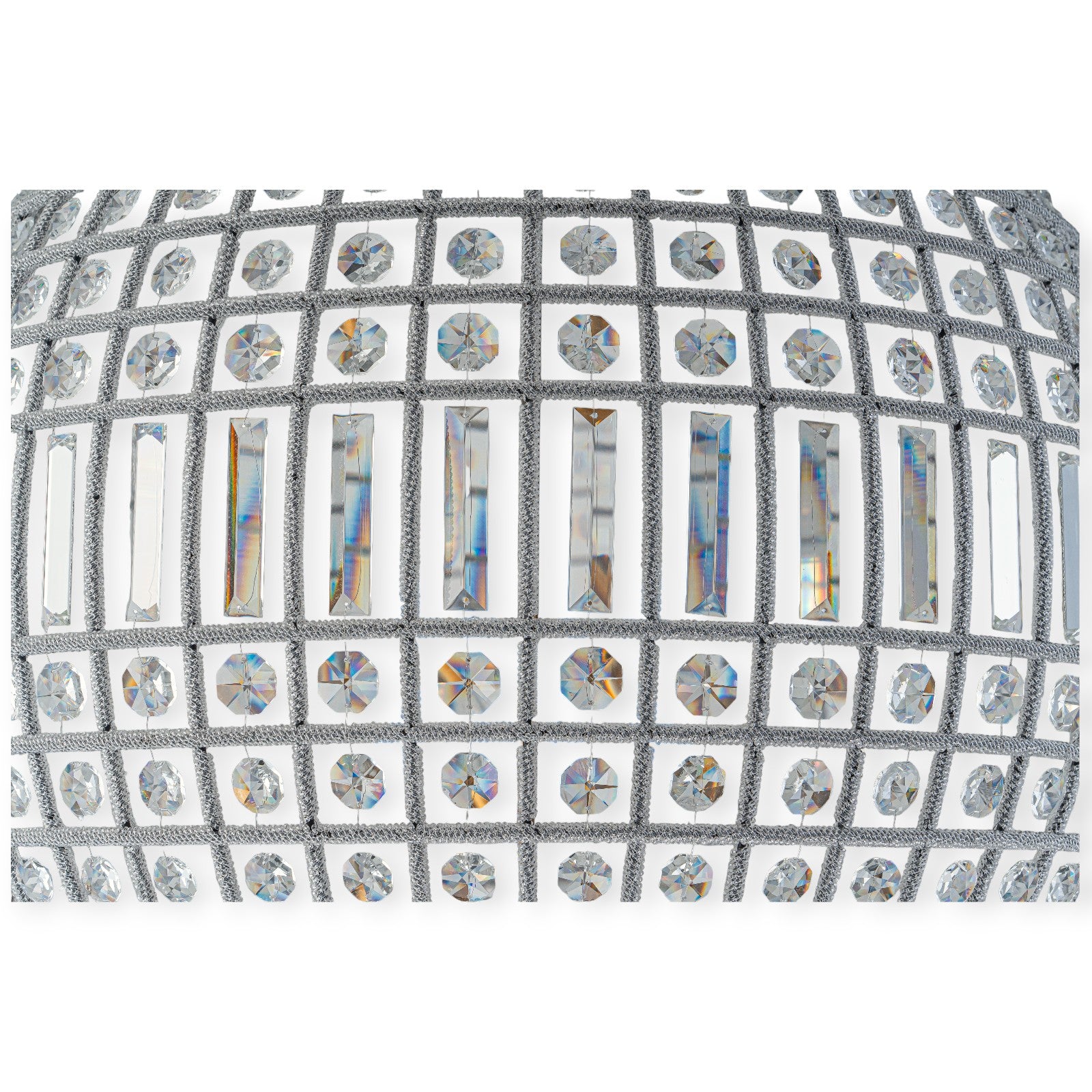 Glowlings 8-Light Luxury Empire 32"Wide Oversized Brass Globe Beaded Handmade Crystal Chandelier