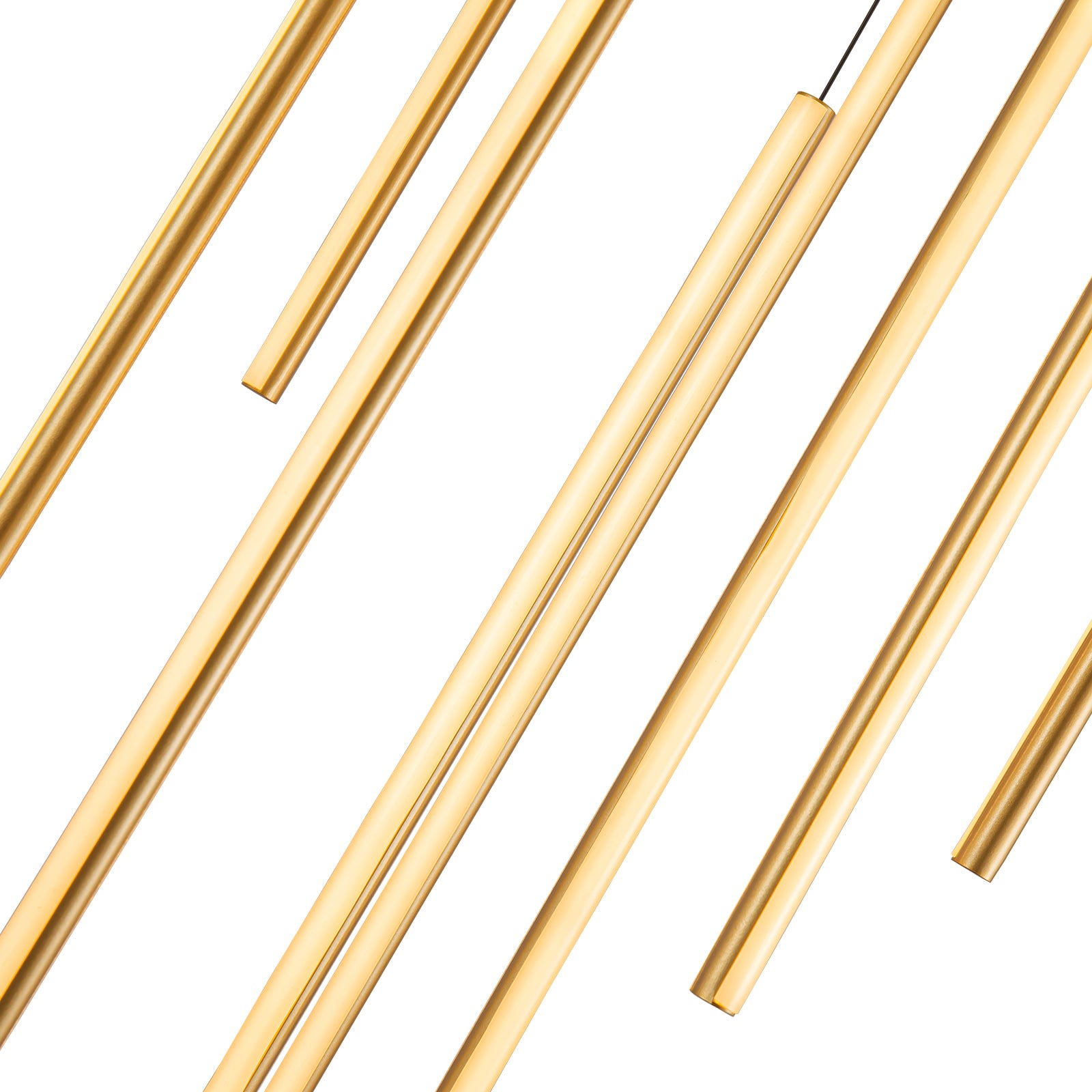 Glowlings 8-flammige moderne lineare LED-Pendelleuchte für Treppen