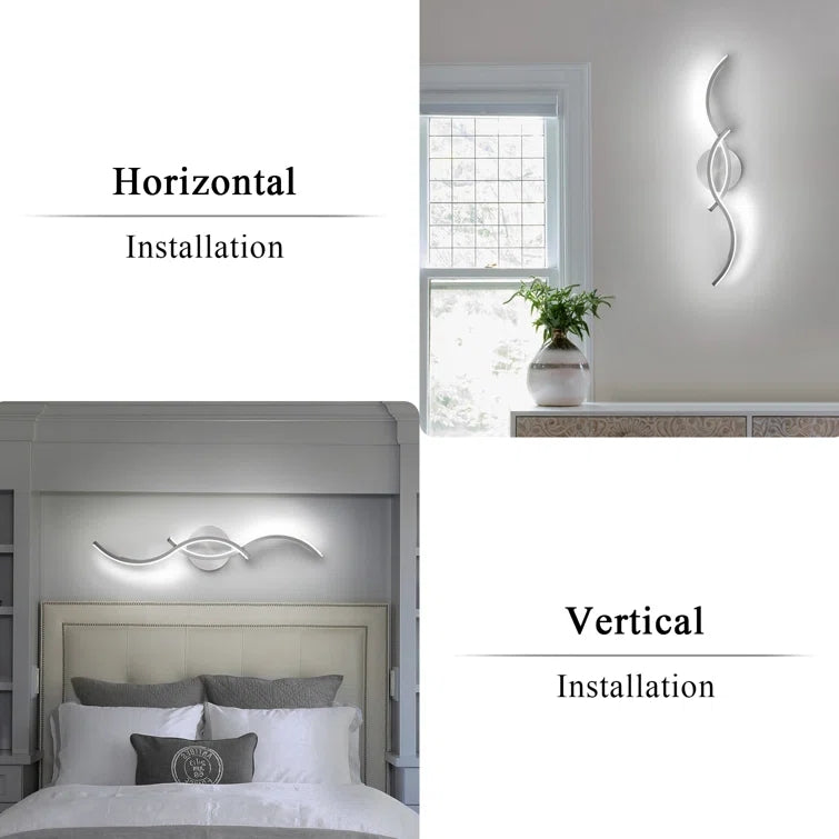 Glowlings Moderne 2-Licht Curve Kreuzung Dimmbare LED Eitelkeit Licht Für Badezimmer
