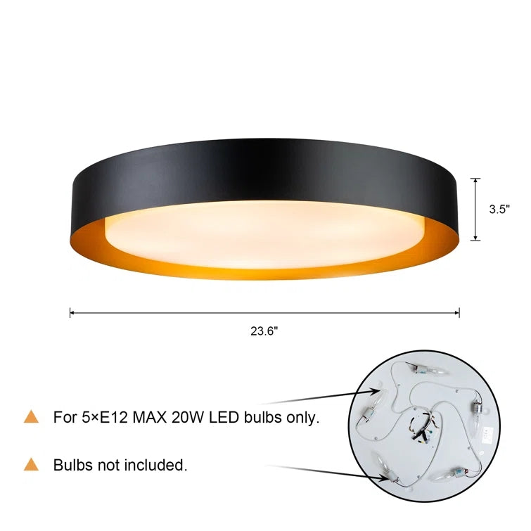 Glowlings 2/5-Licht LED Deckenleuchte Acryl Teaire Unterputz Wohnzimmer Schlafzimmer