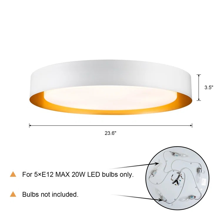 Glowlings 2/5-Licht LED Deckenleuchte Acryl Teaire Unterputz Wohnzimmer Schlafzimmer
