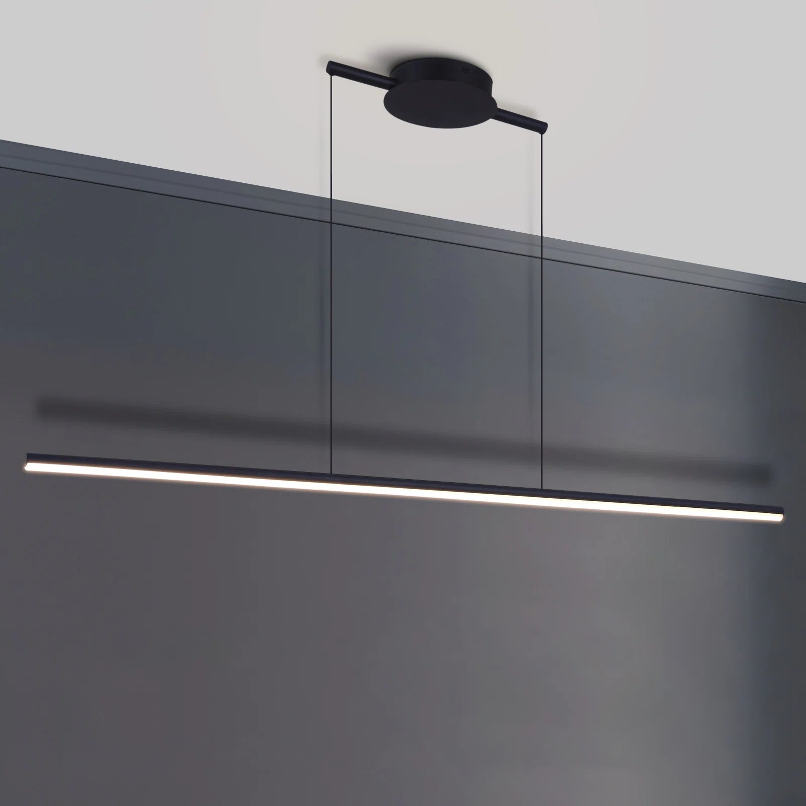 Glowlings 1-flammige minimalistische, verstellbare, dimmbare lineare LED-Pendelleuchte