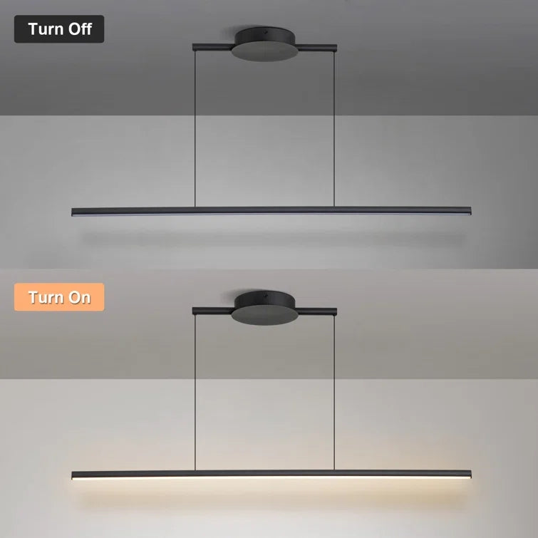 Glowlings 1-flammige minimalistische, verstellbare, dimmbare lineare LED-Pendelleuchte