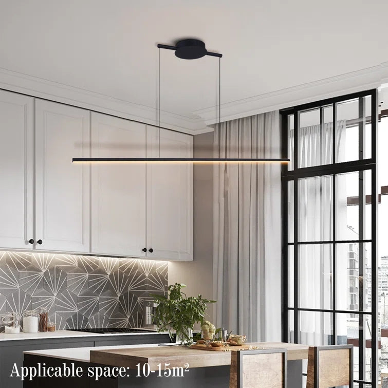 Glowlings 1-flammige minimalistische, verstellbare, dimmbare lineare LED-Pendelleuchte