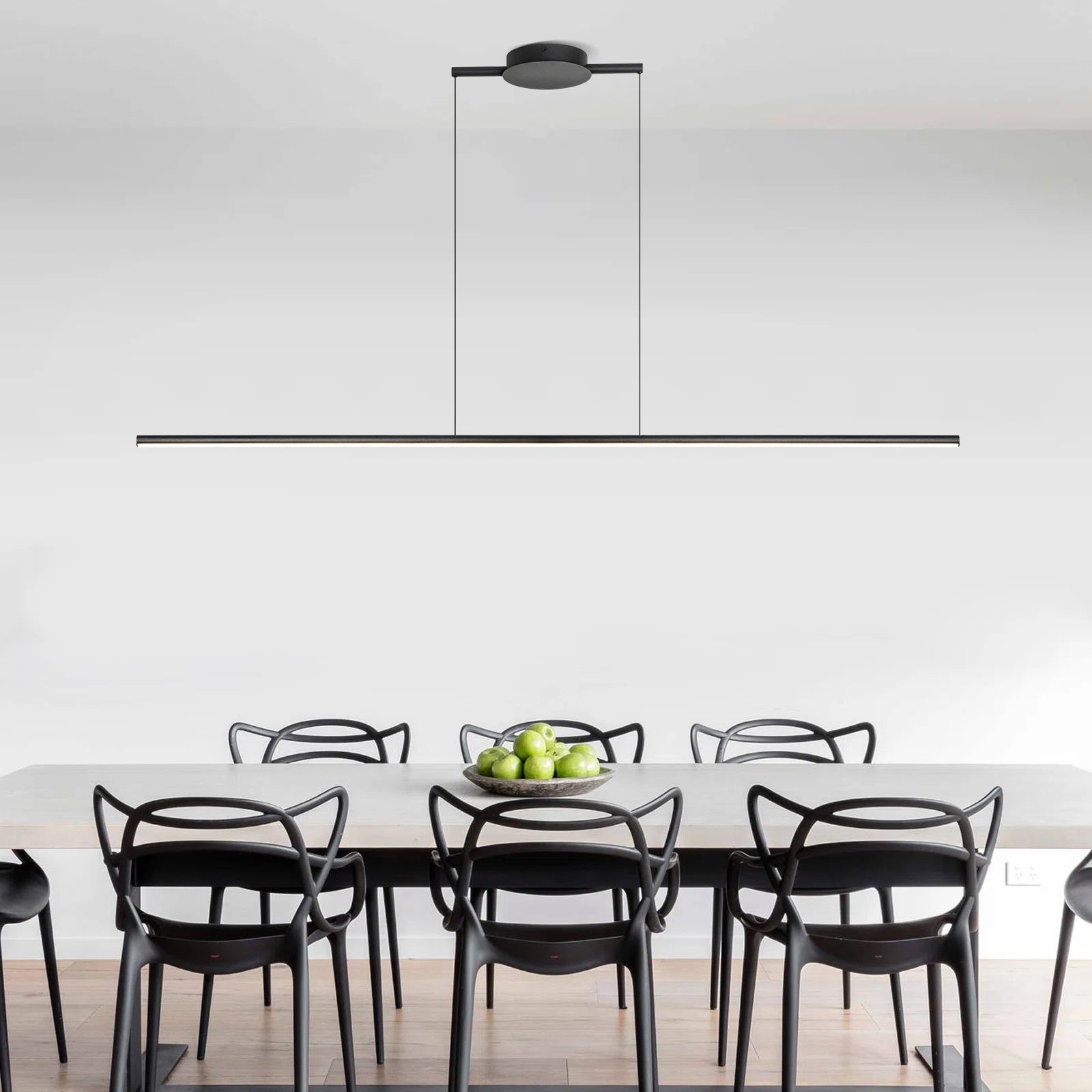 Glowlings 1-flammige minimalistische, verstellbare, dimmbare lineare LED-Pendelleuchte