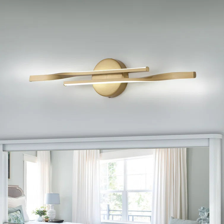 Glowlings 2-flammige, moderne, dimmbare LED-Kosmetikleuchte
