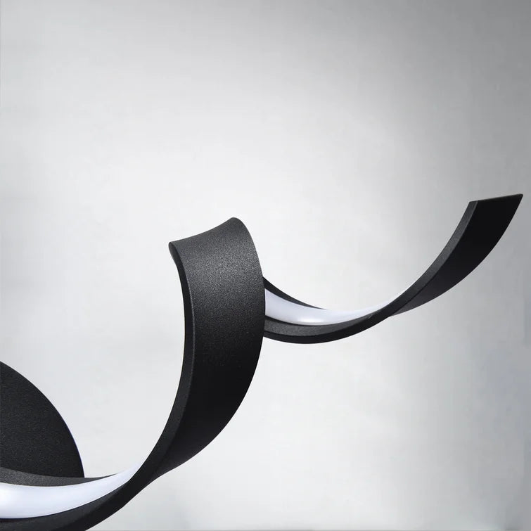 Glowlings Moderne Einzelleuchte, dimmbares Spiraldesign, LED-Waschtischleuchte für Badezimmer, Wohnzimmer, Flur