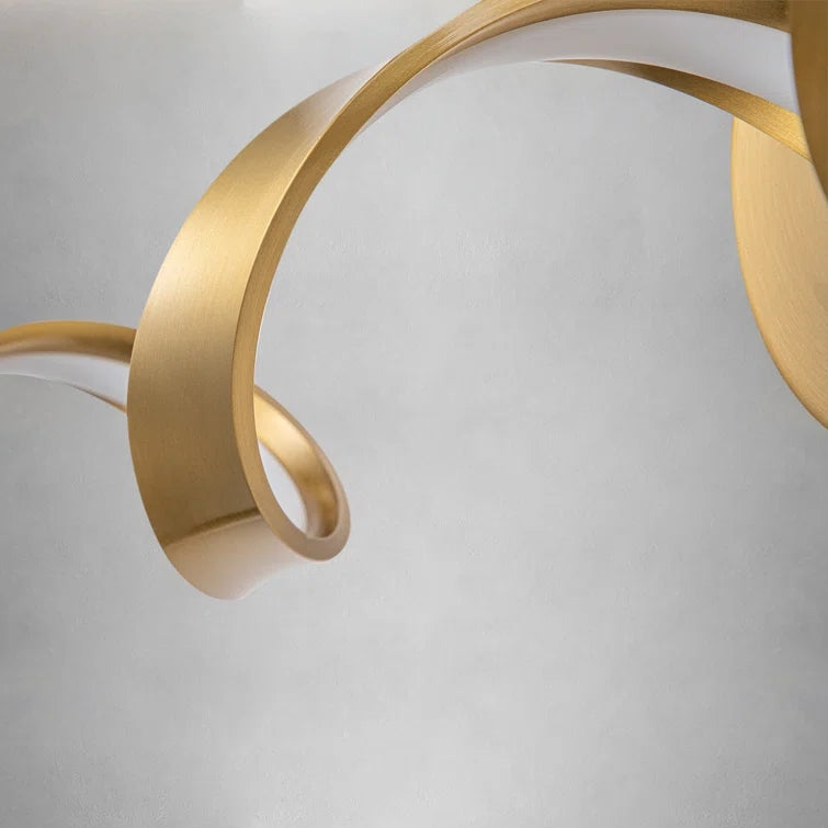 Glowlings Moderne Einzelleuchte, dimmbares Spiraldesign, LED-Waschtischleuchte für Badezimmer, Wohnzimmer, Flur