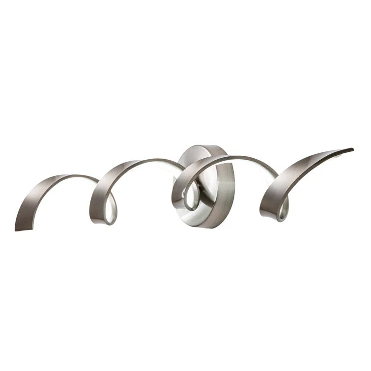 Glowlings Modern Single Light Dimmable Spiral LED Vanity Light for Bathroom Living Room Hallway
