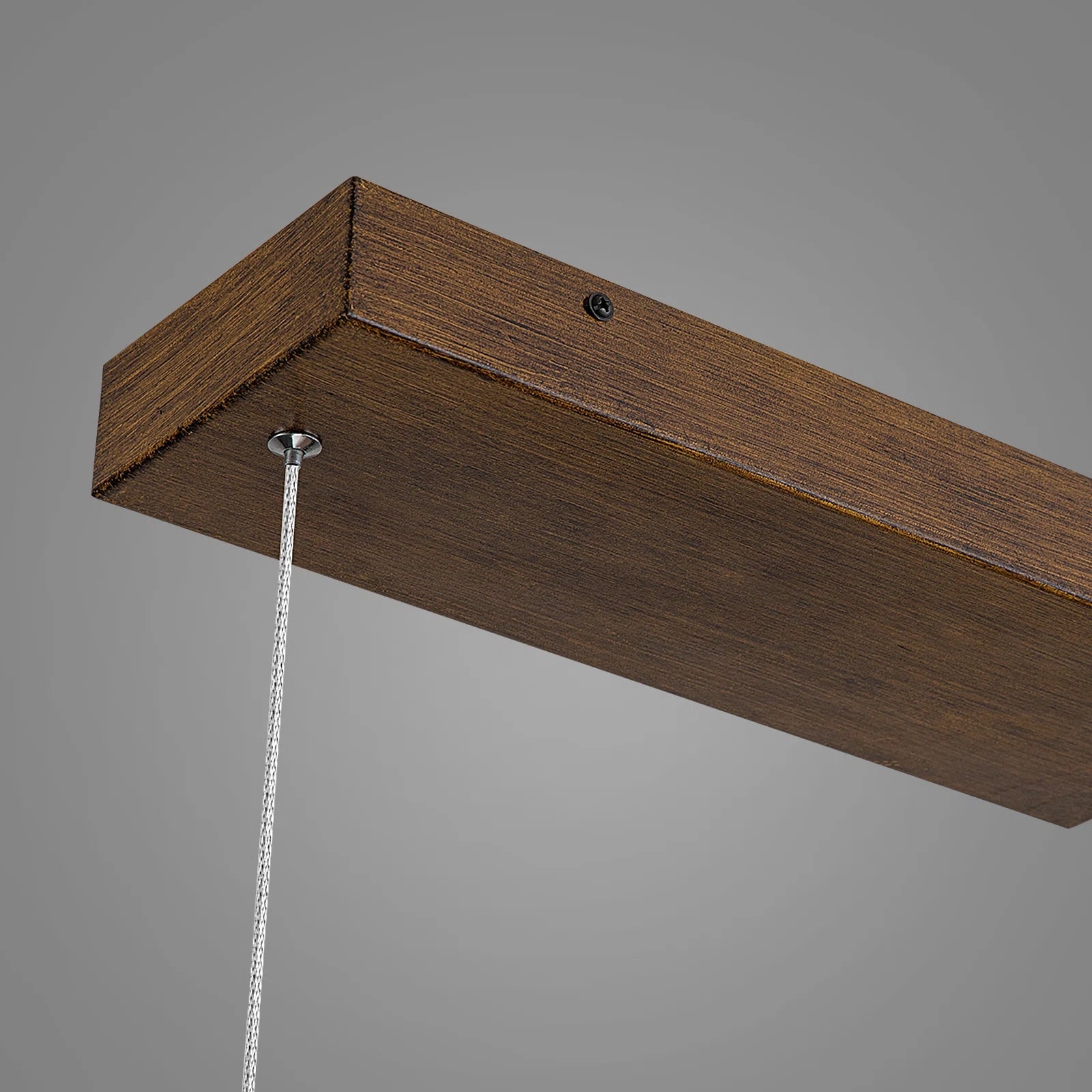 Glowlings 1-flammige minimalistische 41'' breite lineare LED-Holz-Pendelleuchte, Inselleuchte