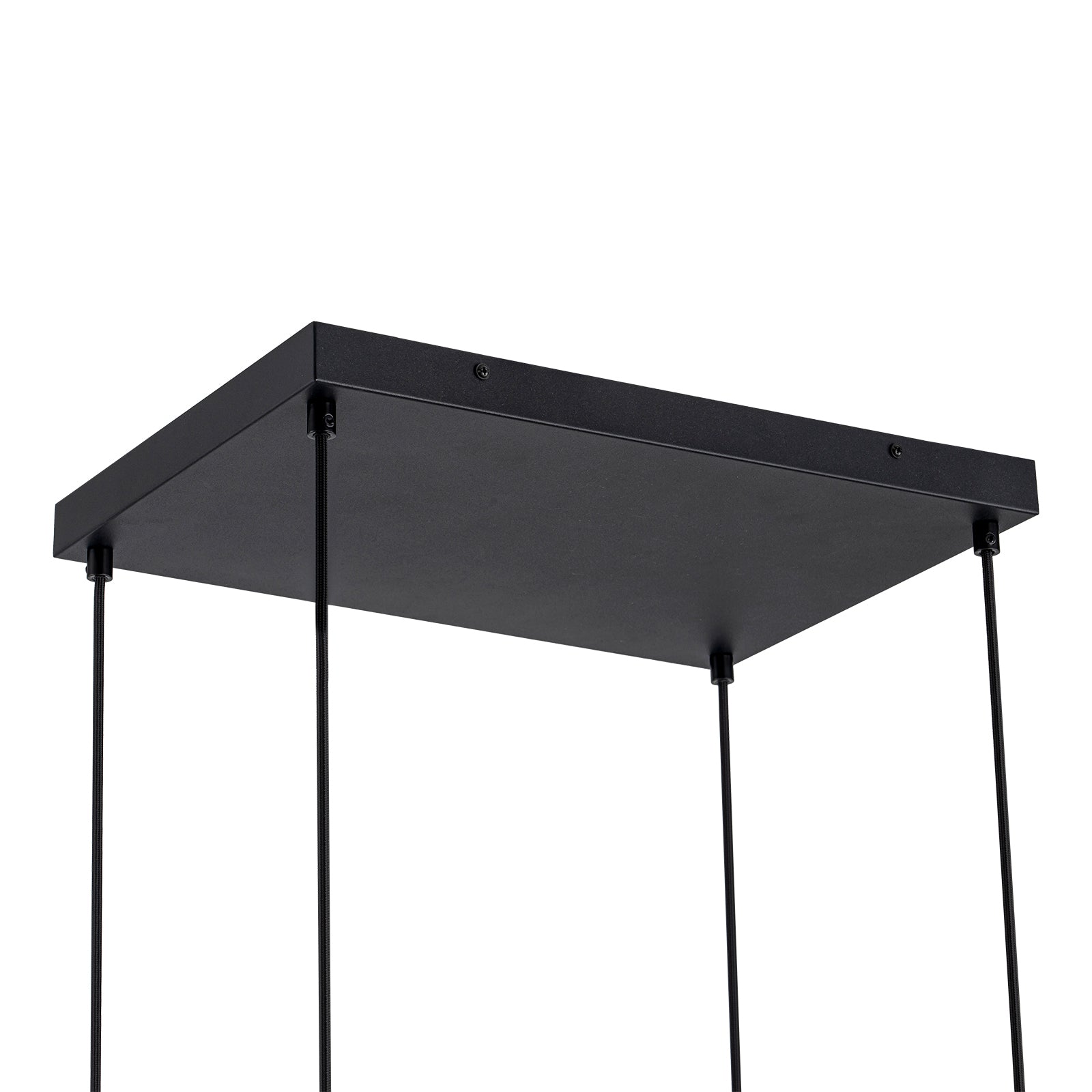 Glowlings 1-Light Modern 47"Wide Rectangle Linear Irregular Crystal LED Wood Pendant Light