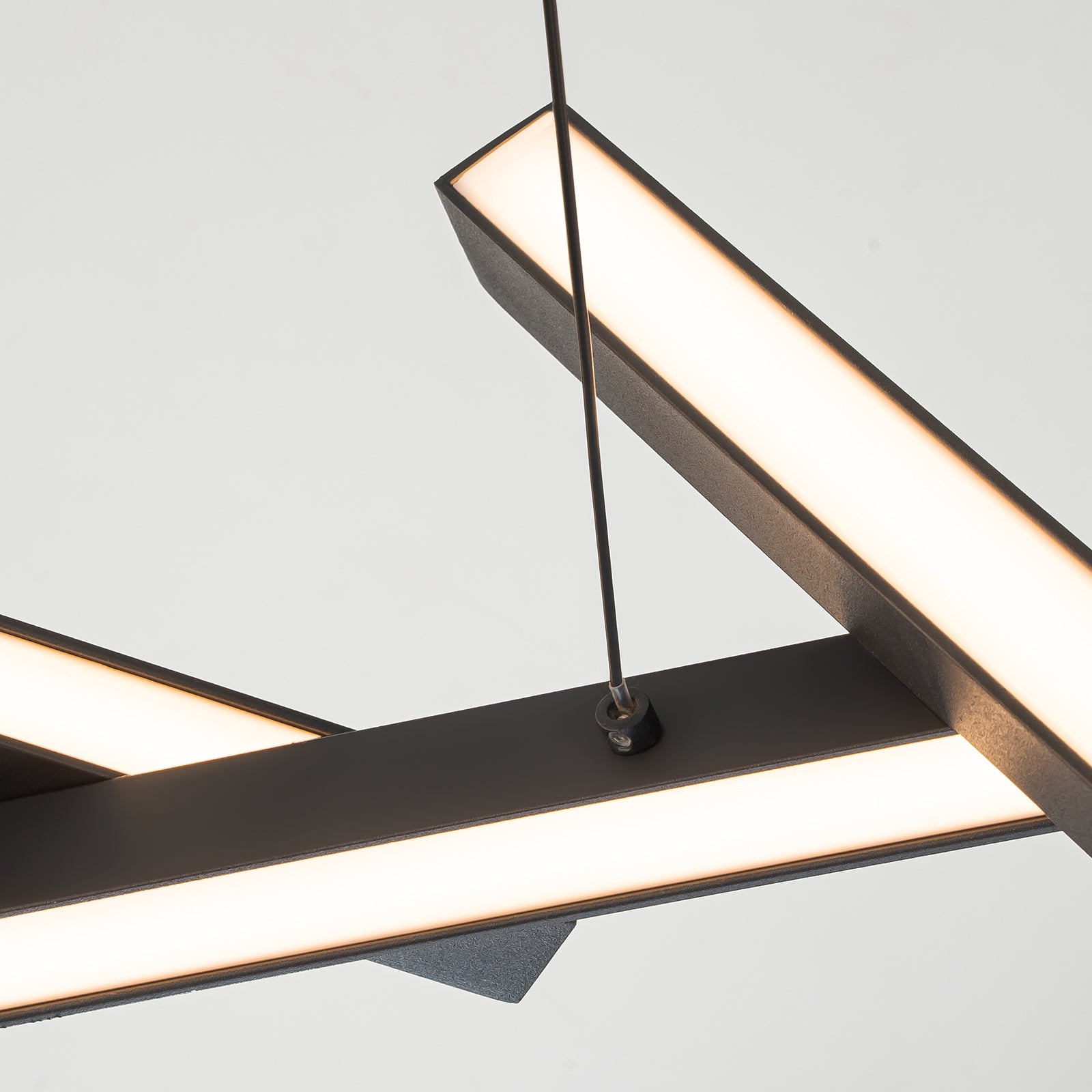 Glowlings 10-Light 30"Wide Modern Chaos Crossed Linear Integrated LED Chandelier