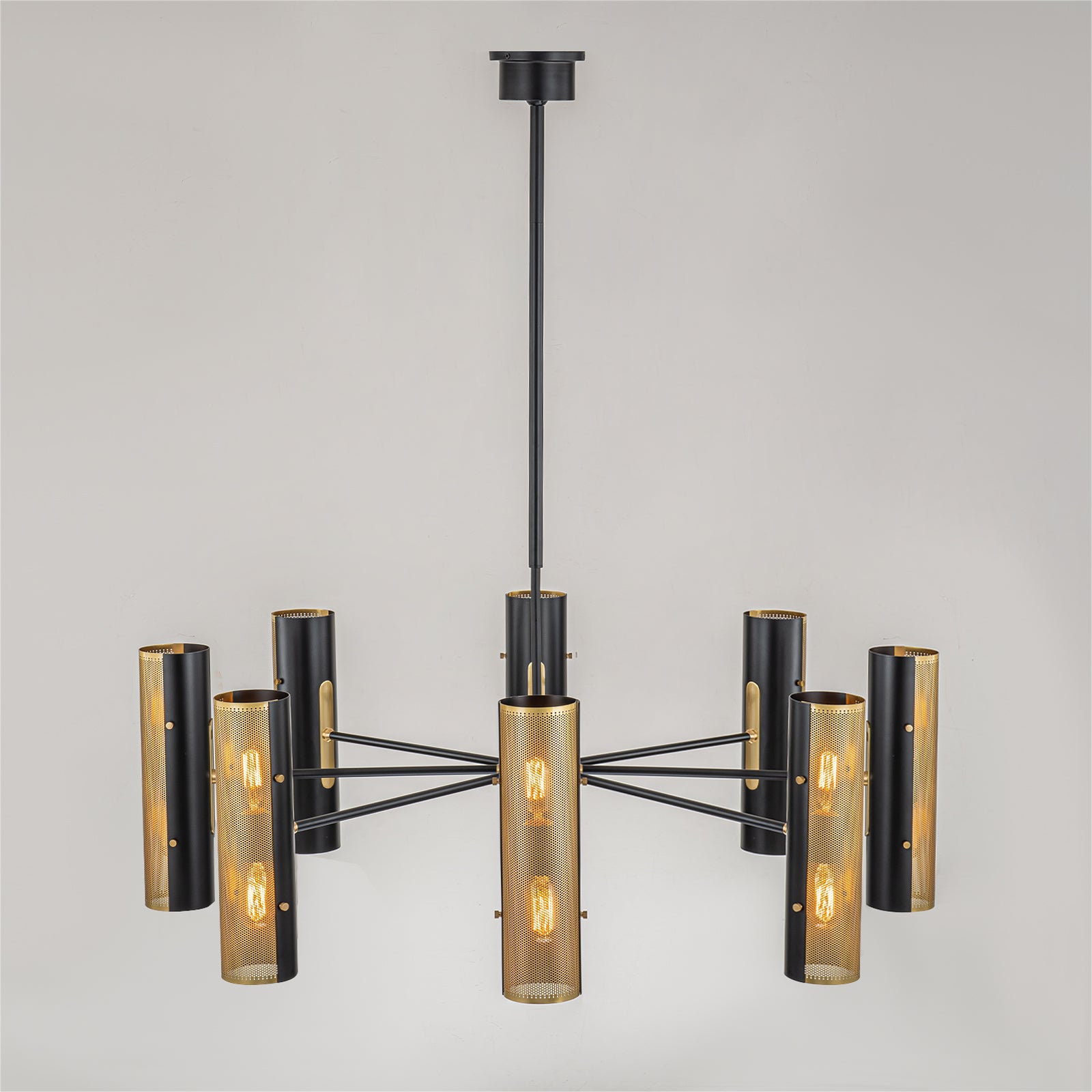 Glowlings 16-Light 43‘’Wide Large Brass Troy Lighting Design Sphere Mikka Chandelier