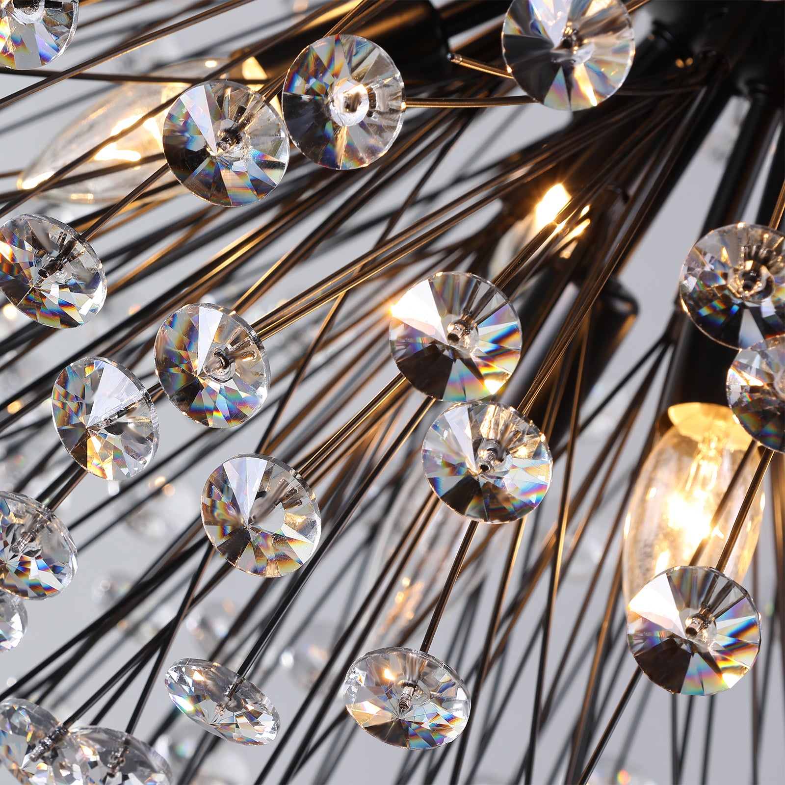 Glowlings 16-Light Modern 30"Wide Vintage Globe Sputnik Sphere Crystal Chandelier