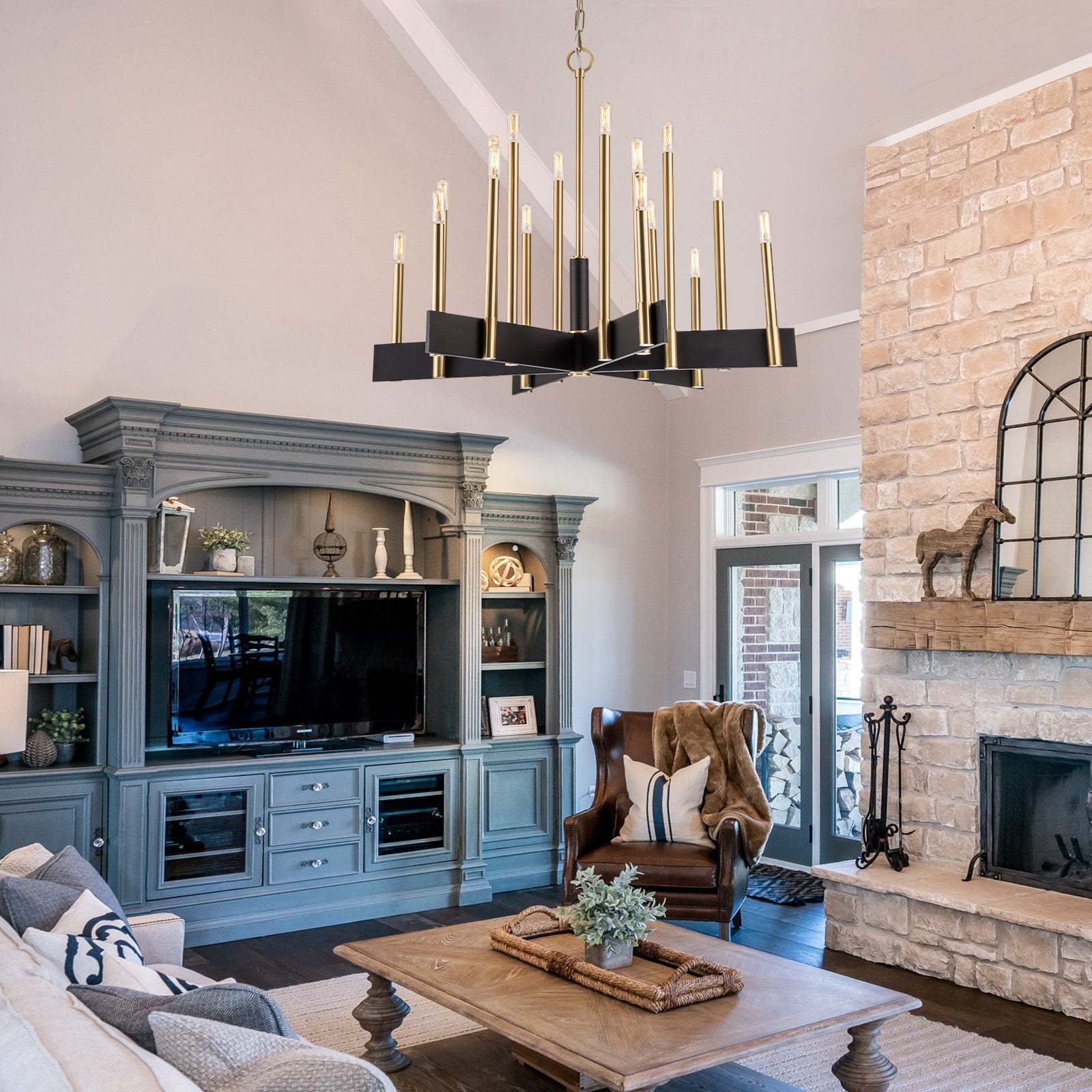 Brass candelabra chandelier 2025