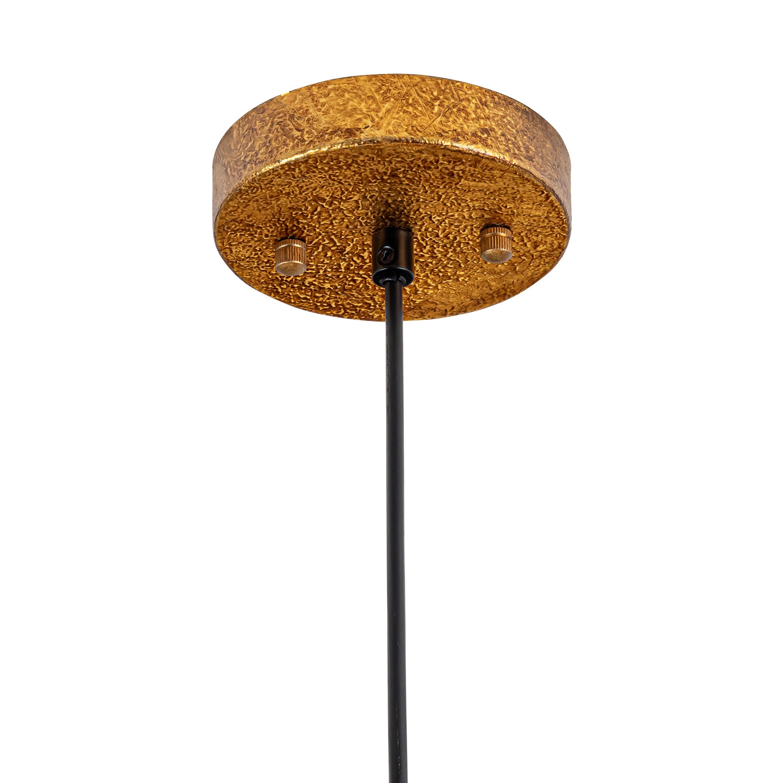 Glowlings 1-Light 25"Wide Oversized Farmhouse Antique Textured Gold Cone Dome Pendant Light