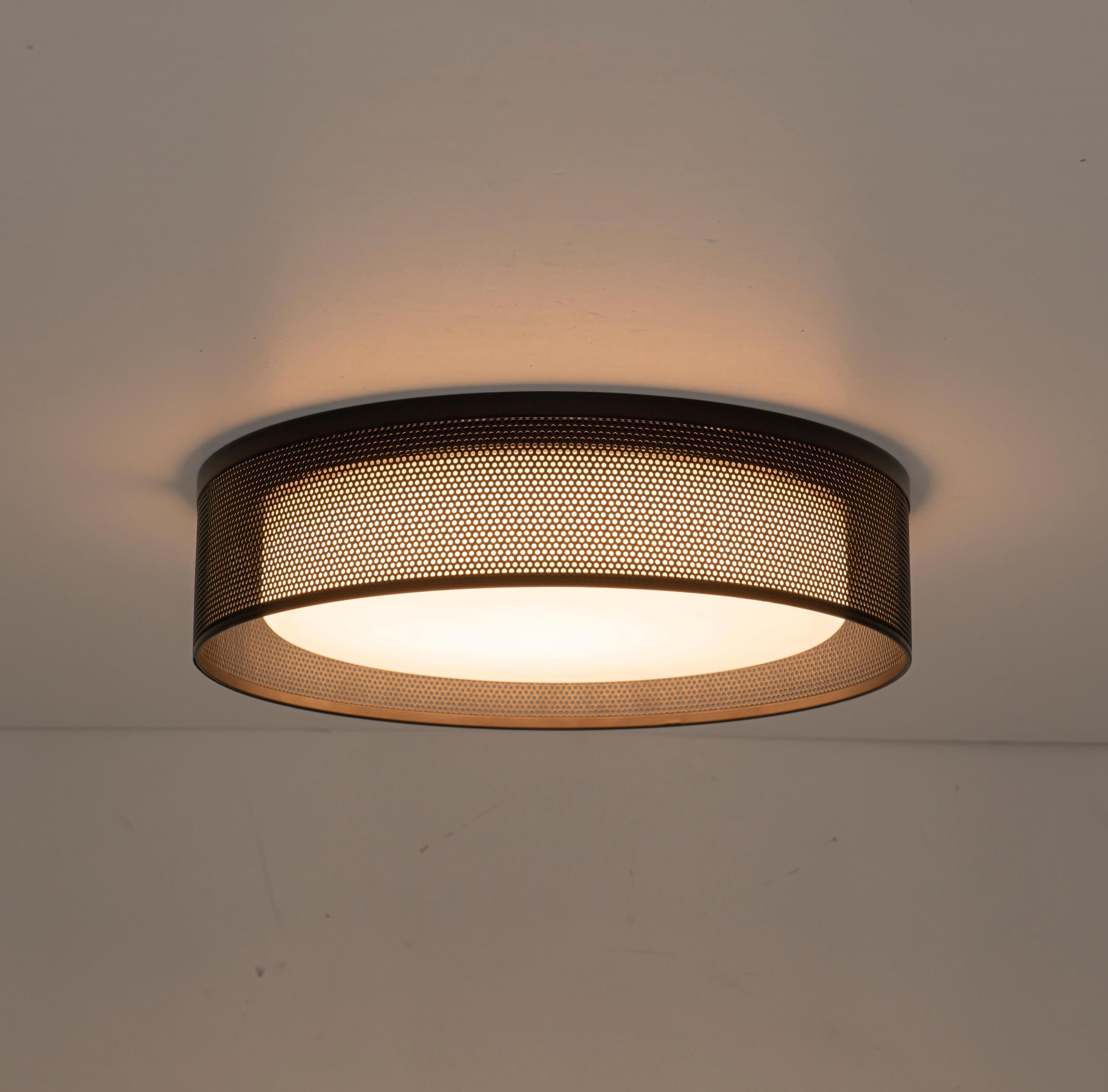 Glowlings 1-Light Modern 13"Wide Black Round LED Flush Mount with 5-CCT Selectable Switch