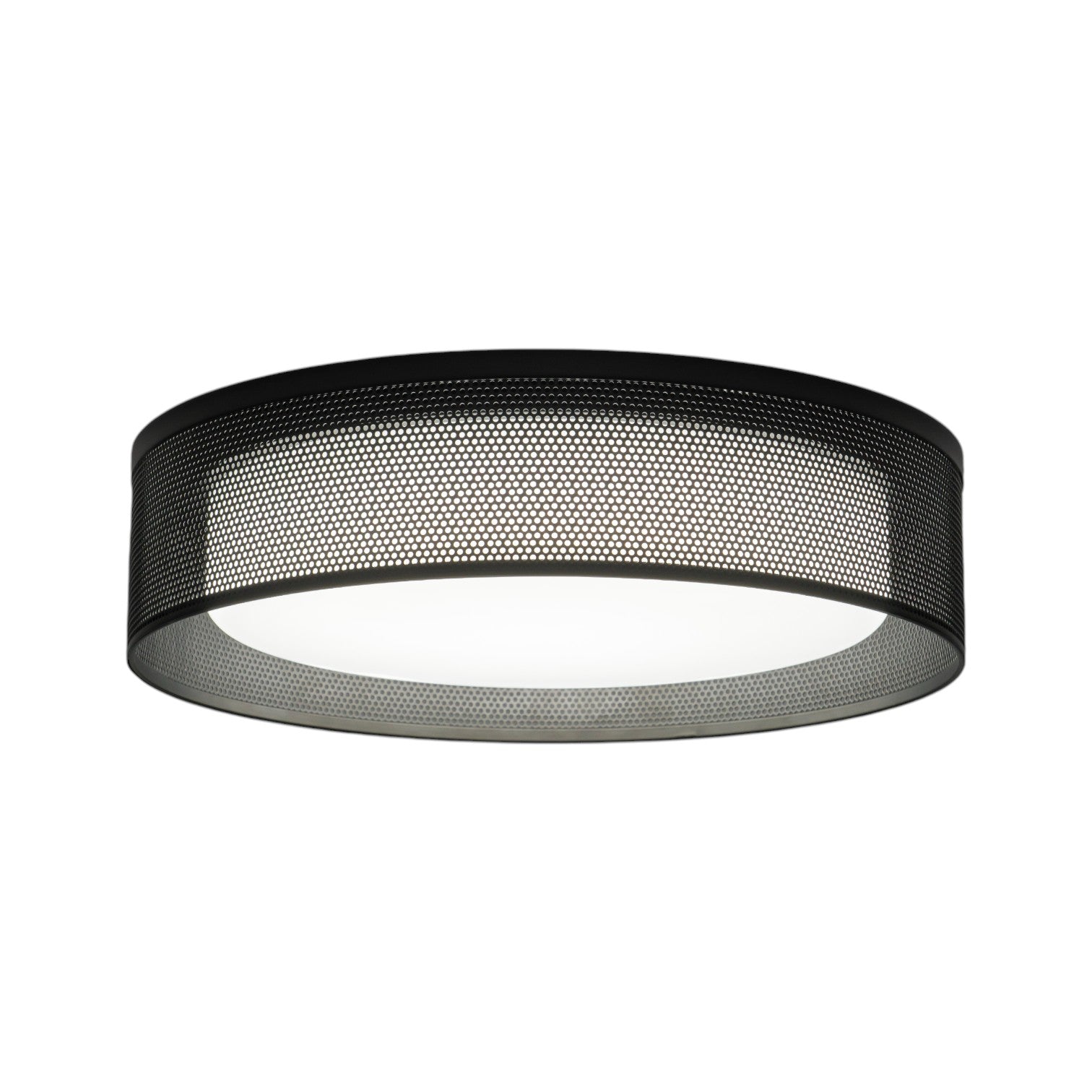 Glowlings 1-Light Modern 13"Wide Black Round LED Flush Mount with 5-CCT Selectable Switch