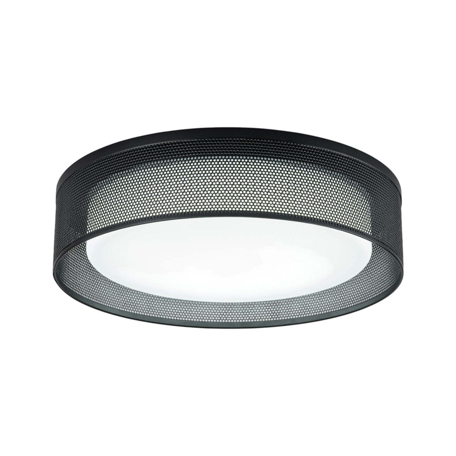 Glowlings 1-Light Modern 13"Wide Black Round LED Flush Mount with 5-CCT Selectable Switch