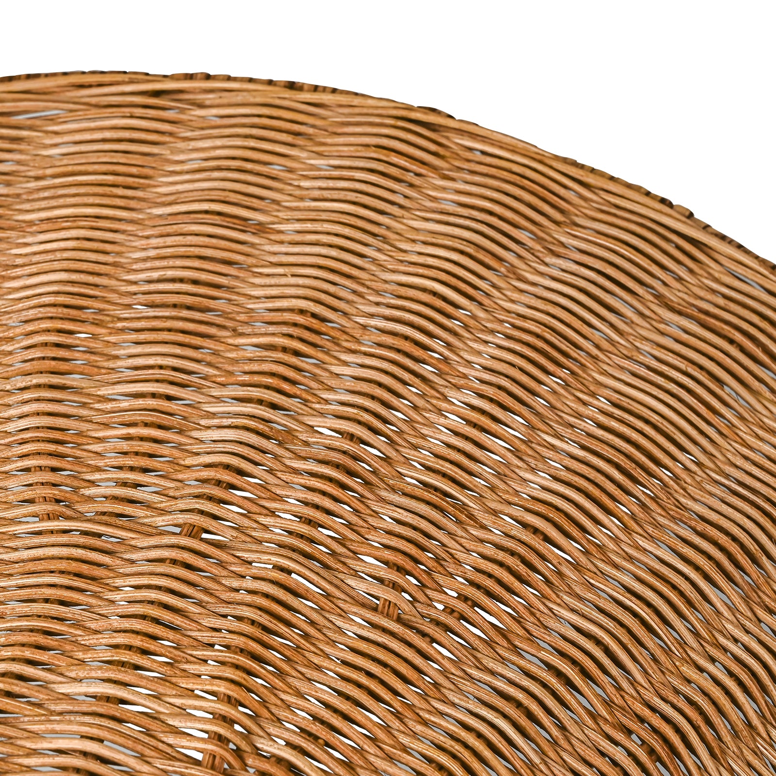 Glowlings 1-Light Farmhouse 24"Wide Large Straw Hat Hand-Weave Rattan Pendant Light