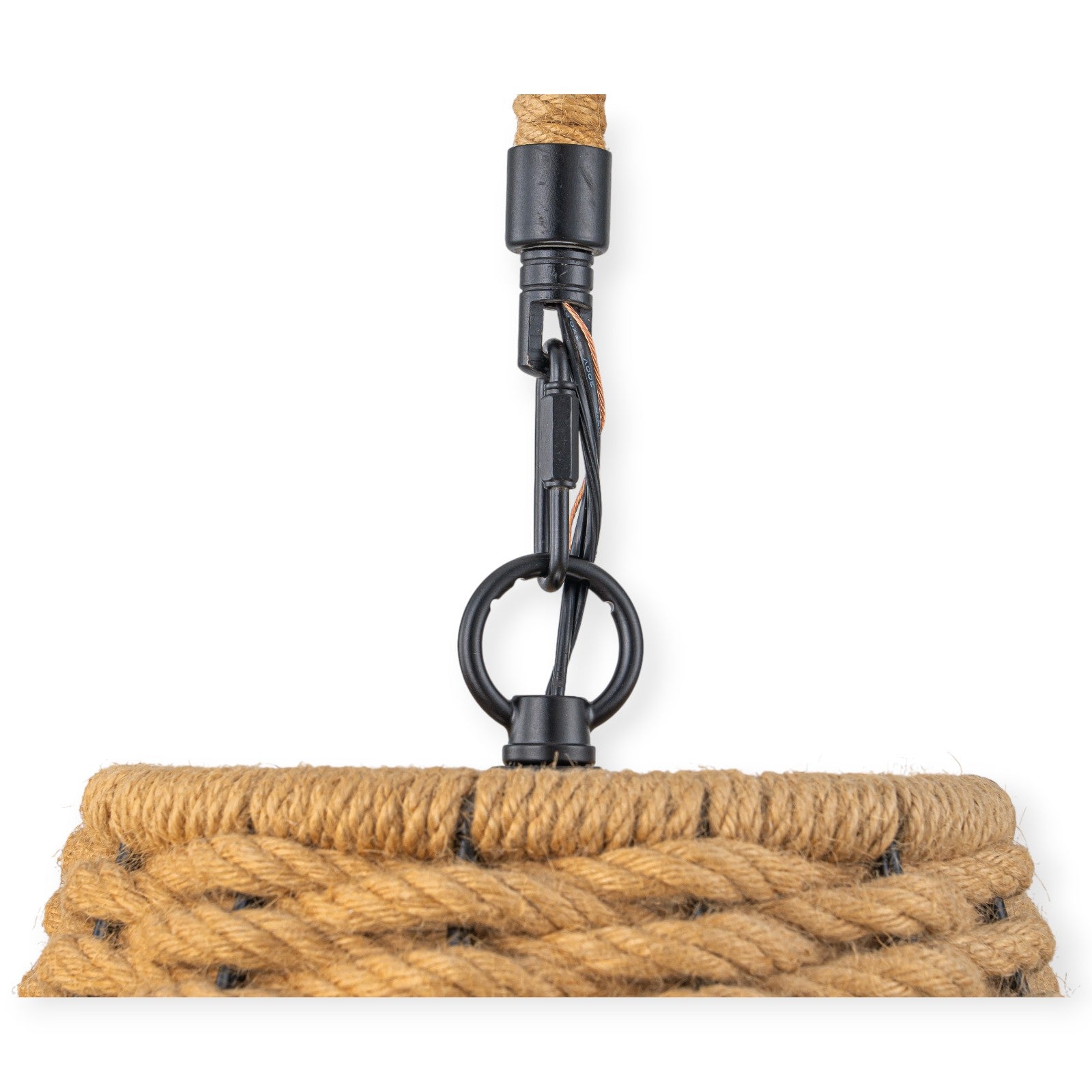 Glowlings 1-Light Farmhouse 12"Wide Natural Hand-Woven Rattan Rope Cone Pendant Light