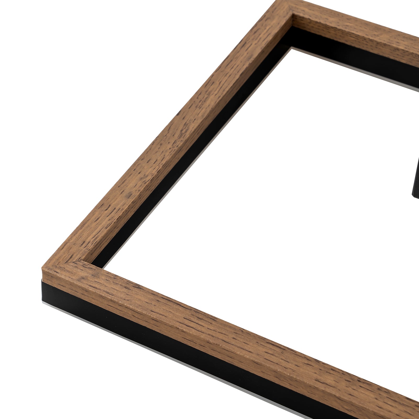 Glowlings 1-Light Farmhouse Square Integrated LED Wood Flush Mount Ceiling Light Hallway Light