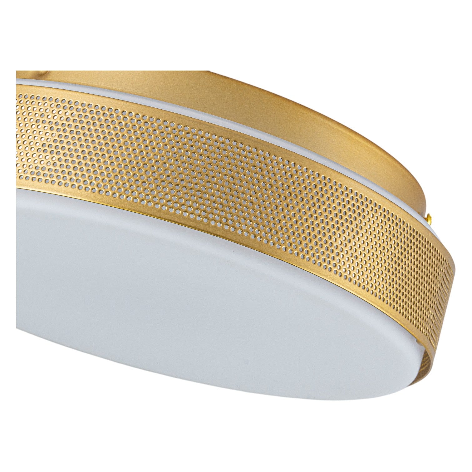 Glowlings 1-Light Modern 12"Wide Gold Round Opal Glass LED Flush Mount with 5-CCT Selectable Switch