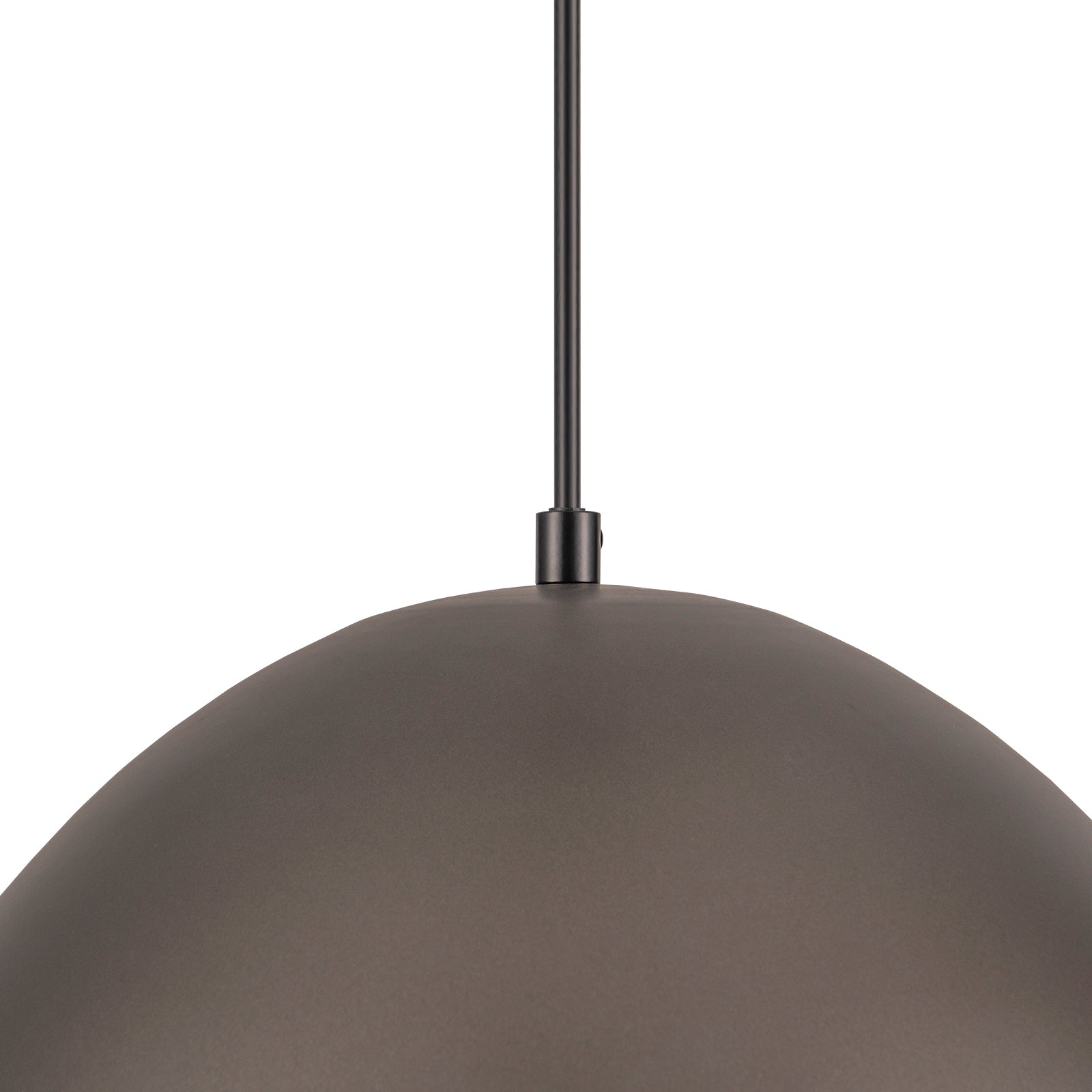 Glowlings 1-Light 18"Wide Hanging Metal Silvery Dome Pendant Light Island Light