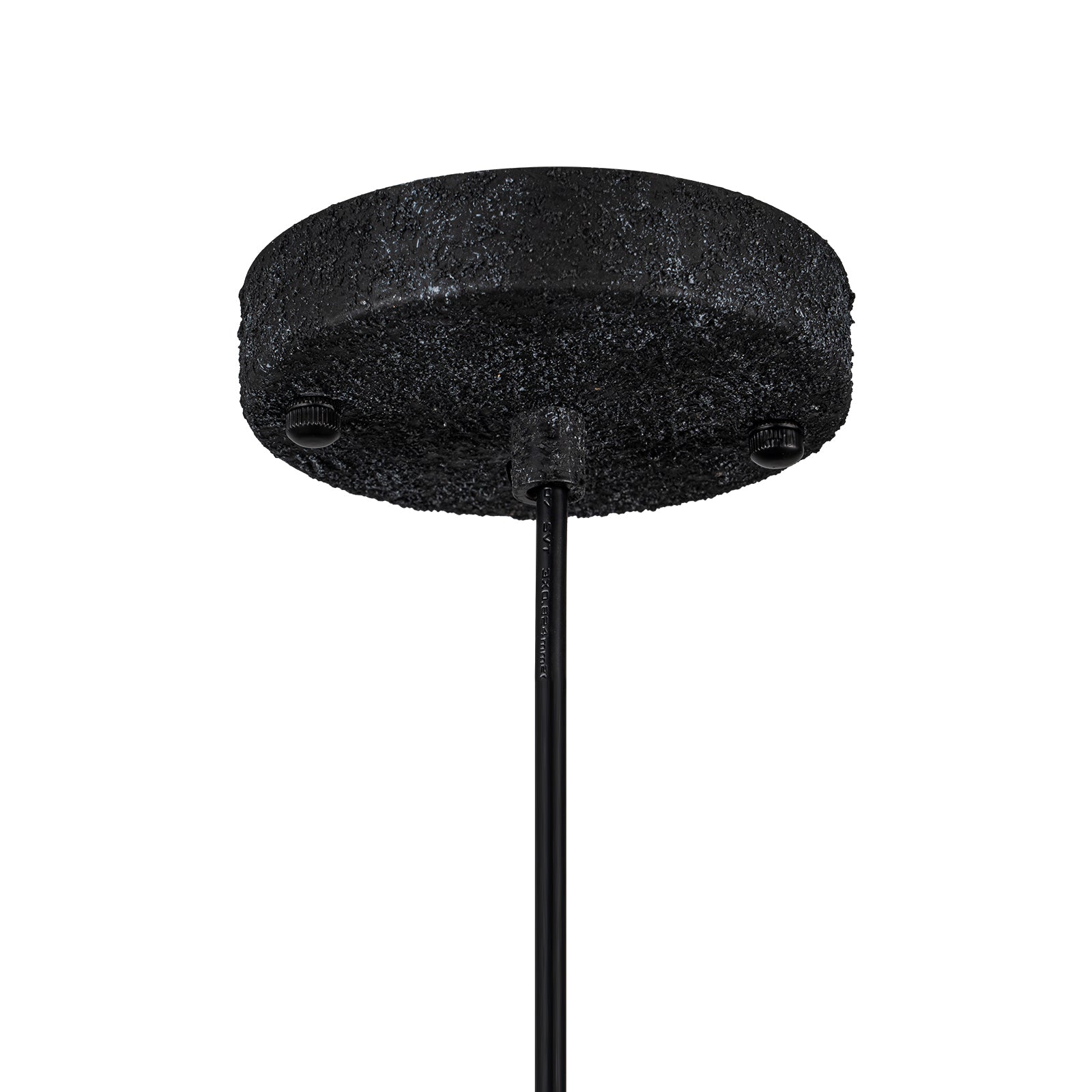 Glowlings 1-Light Industrial Distressed Textured Black Dome Pendant Light