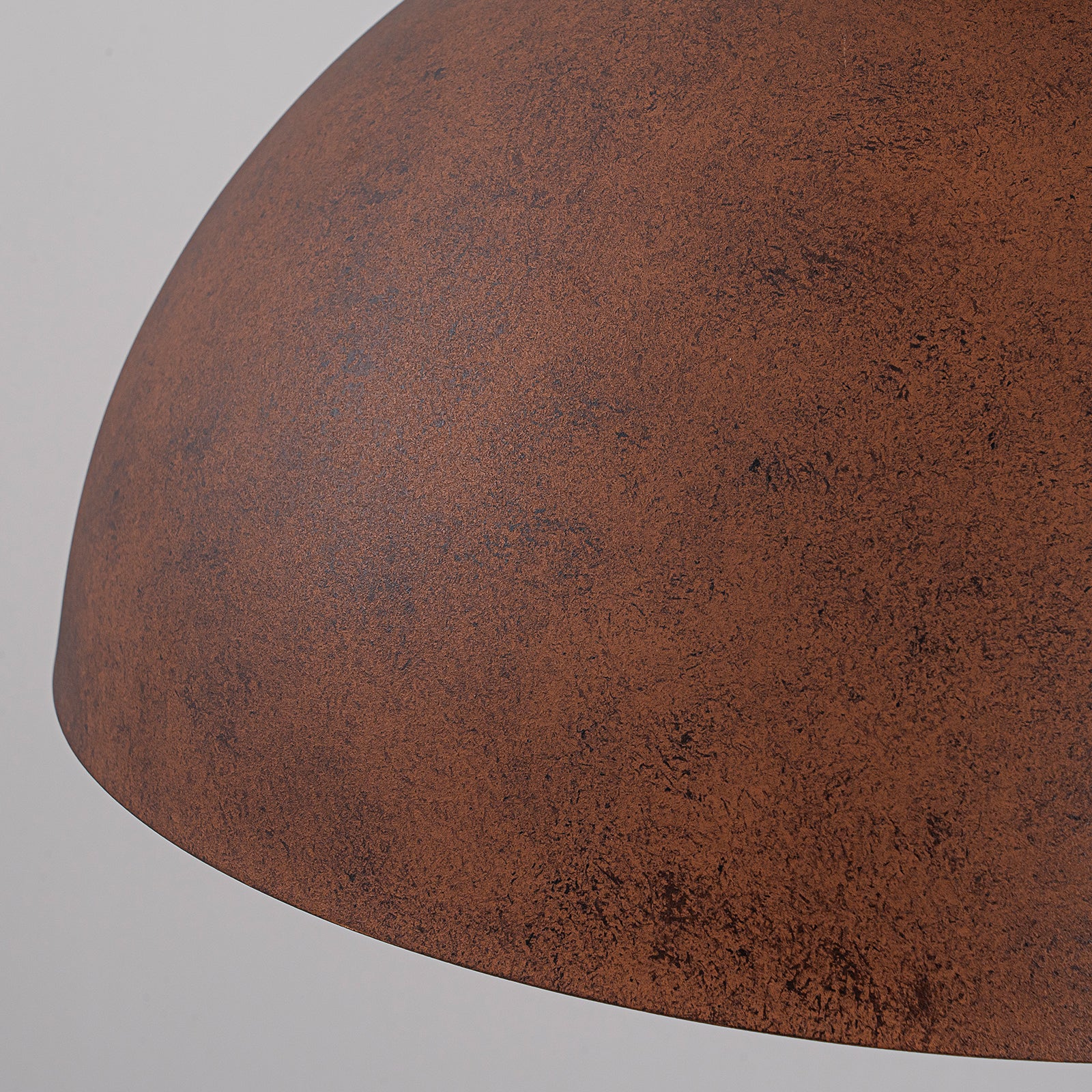 Glowlings 1-Light Industrial 12"Wide Antique Brown Rust Dome Wall Sconce
