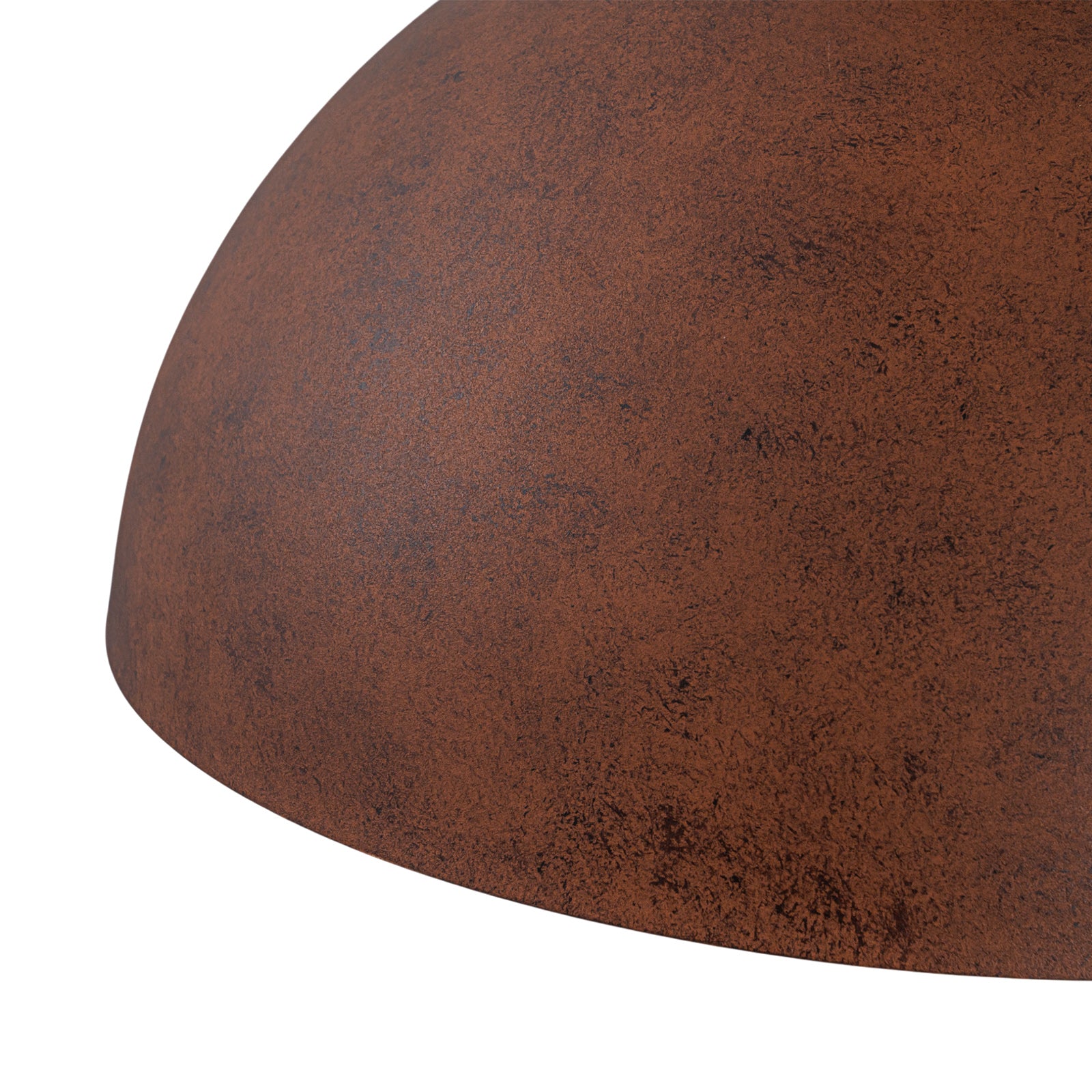 Glowlings 1-Light Industrial 12"Wide Antique Brown Rust Dome Wall Sconce